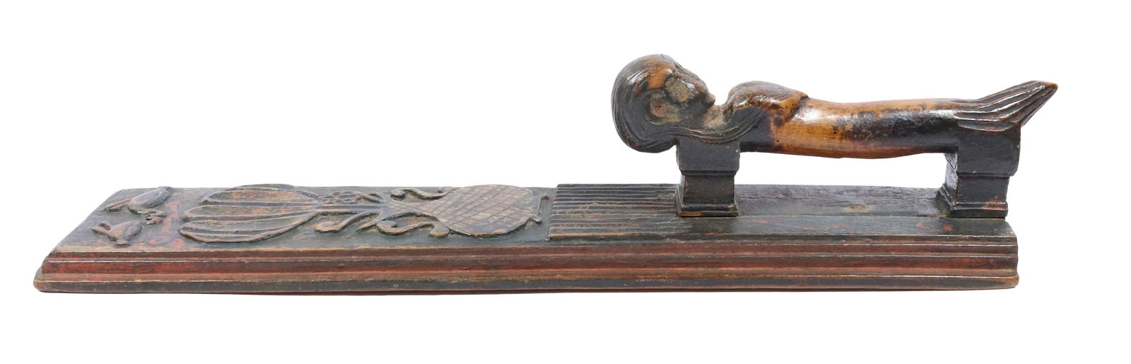 18TH C. CARVED GERMAN MANGLE BOARD (1 of 5)