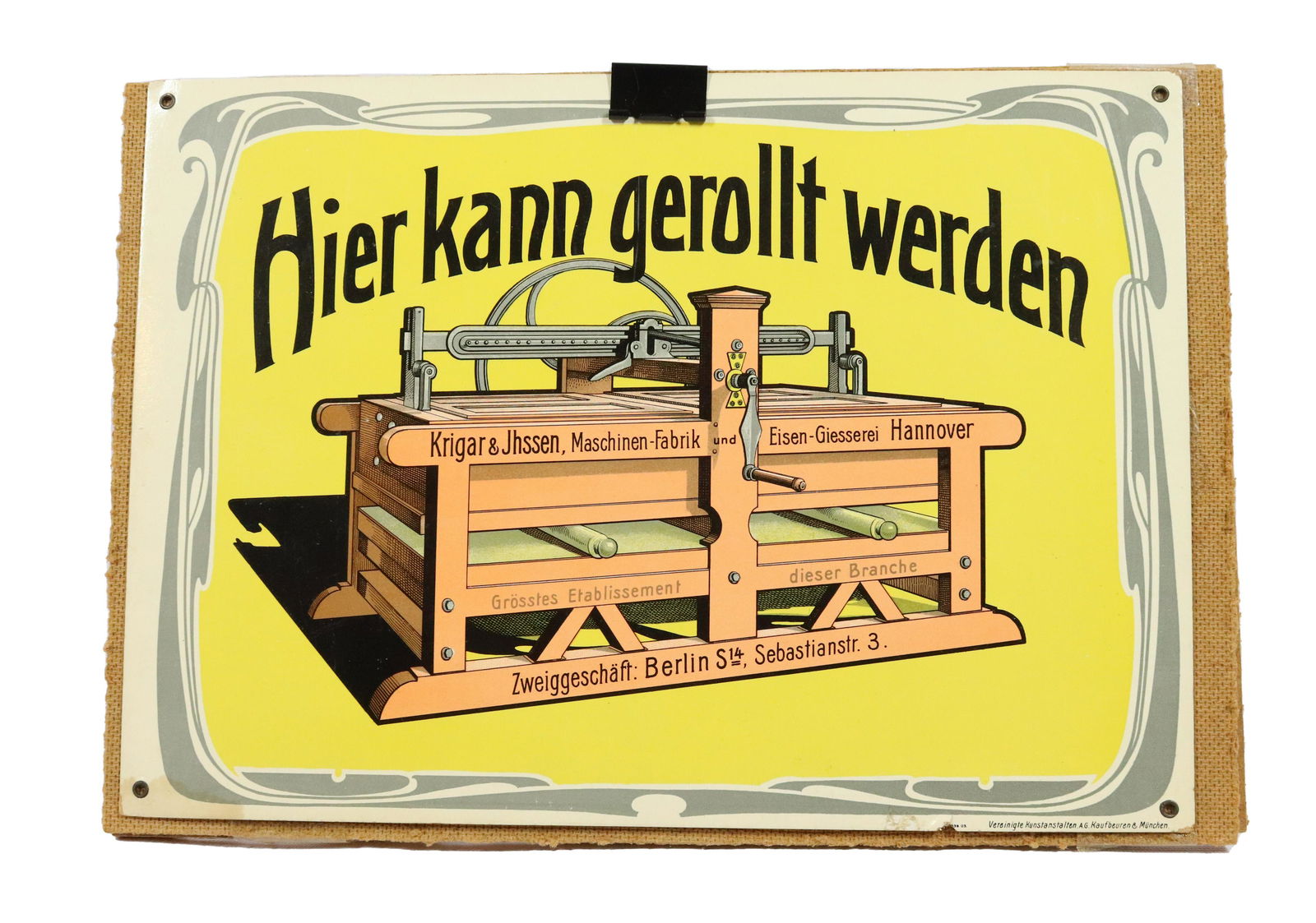 ADVERTISING IRON SIGN (1 of 3)