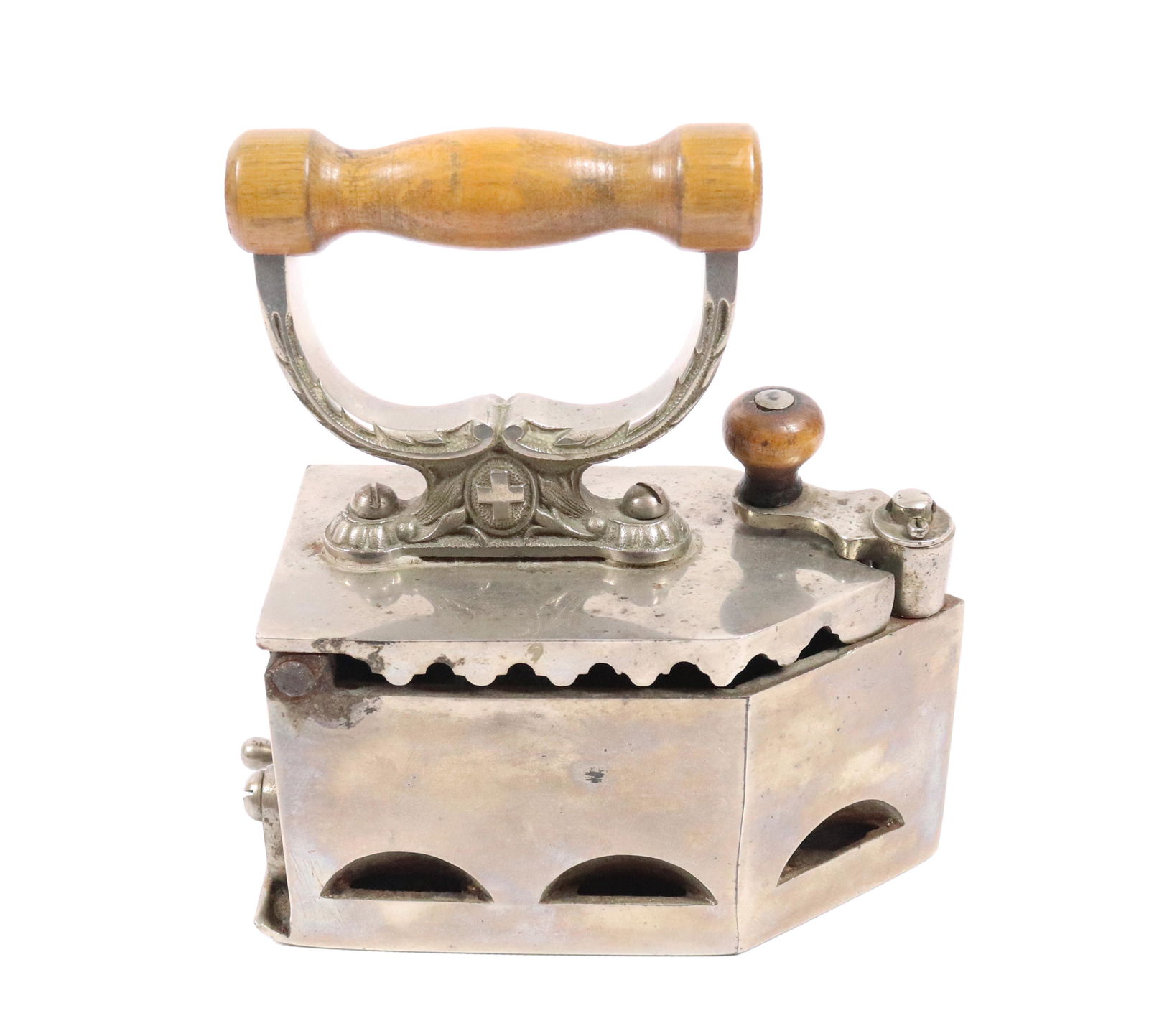 SMALL SIZE SWISS CHARCOAL IRON (1 of 4)