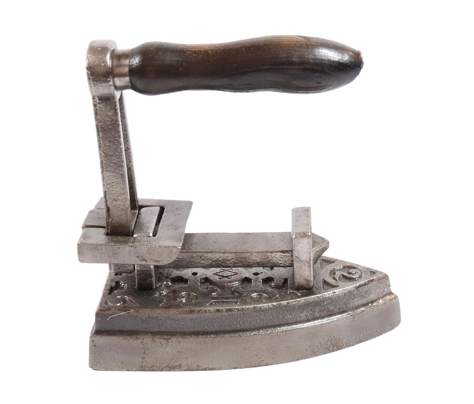 GERMAN UNUSUAL COLD HANDLE IRON (1 of 4)