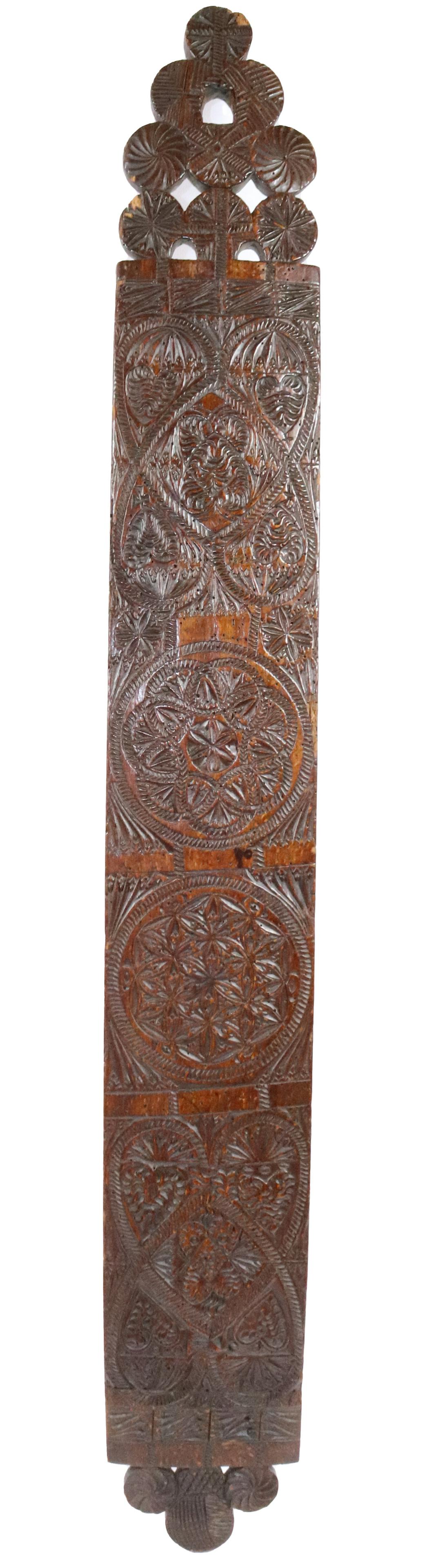 18TH C. CARVED DUTCH MANGLE BOARD (1 of 4)