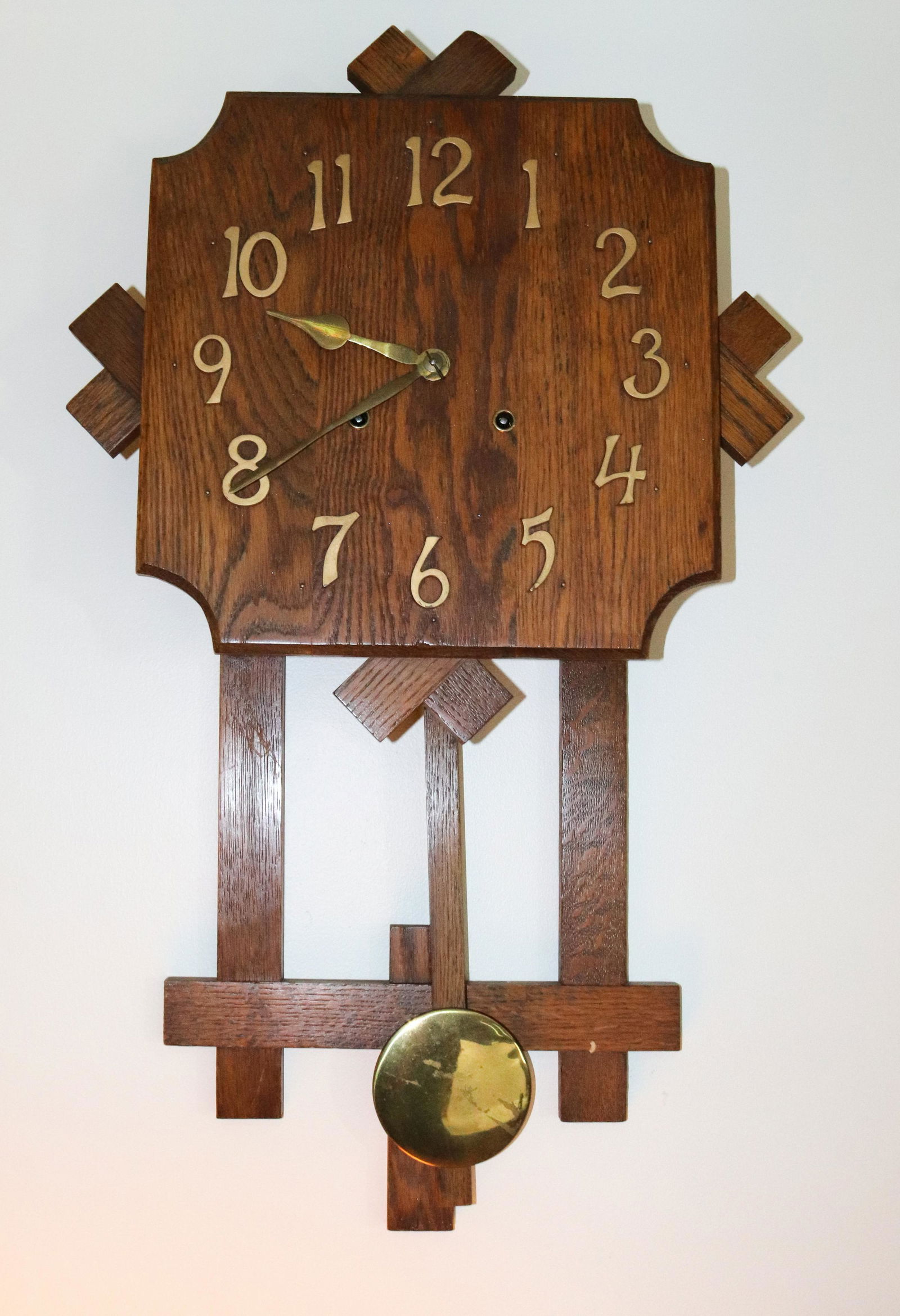 ARTS AND CRAFT STYLE WALL CLOCK (1 of 1)