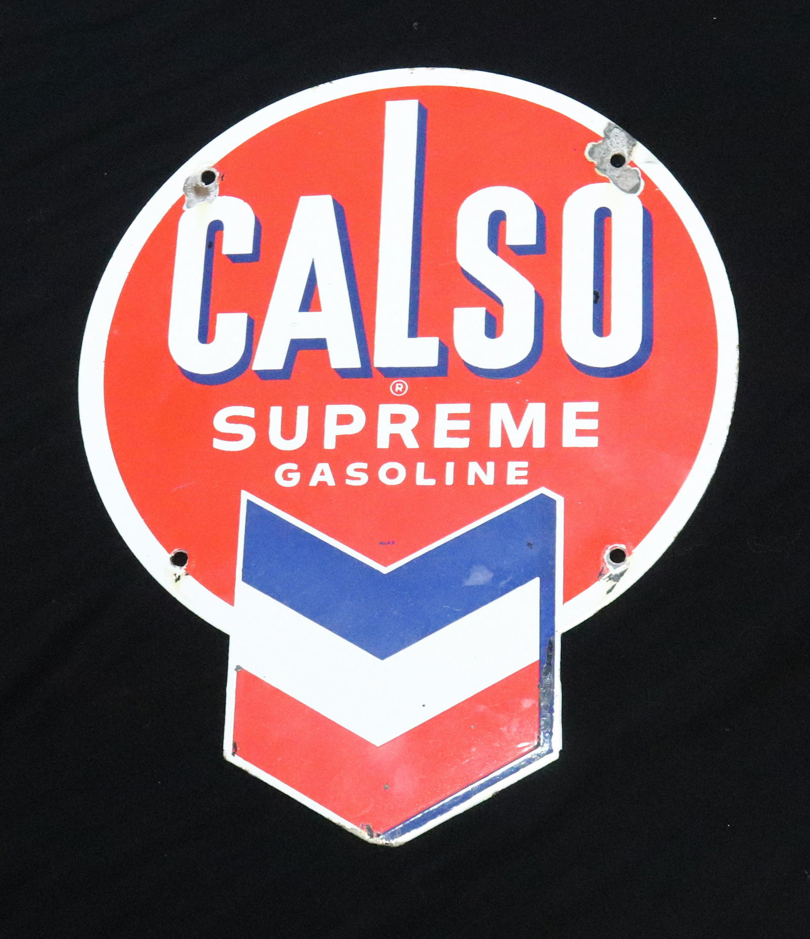 CALSO GASOLINE PUMP PLATE (1 of 2)