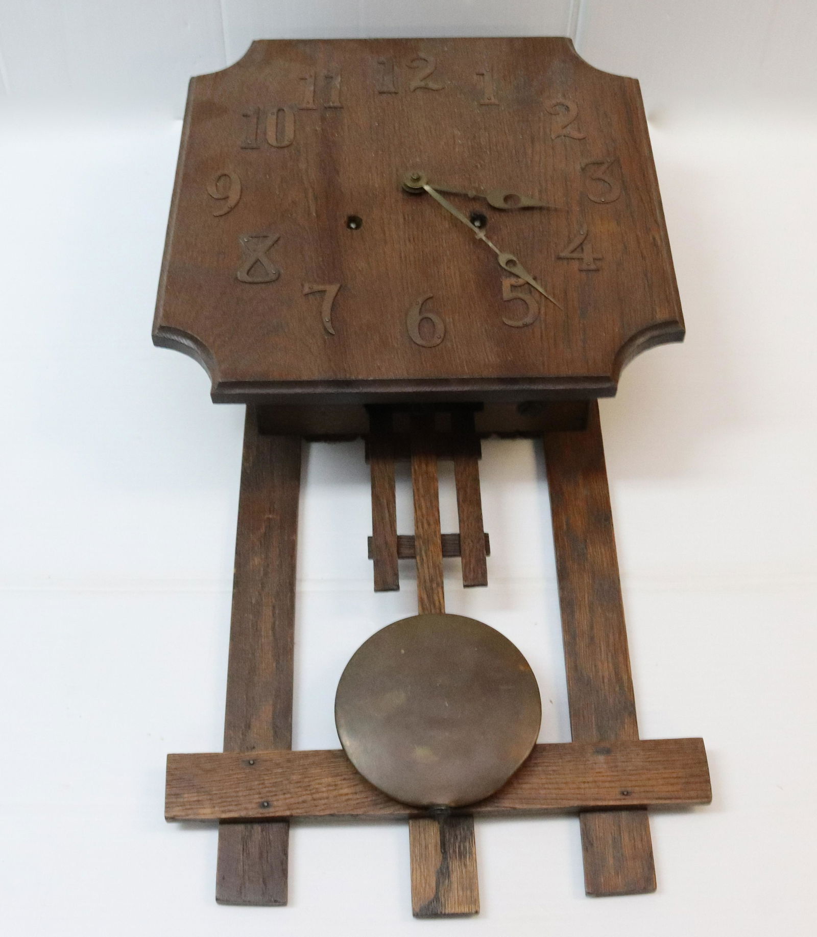 ARTS AND CRAFT STYLE WALL CLOCK (1 of 2)