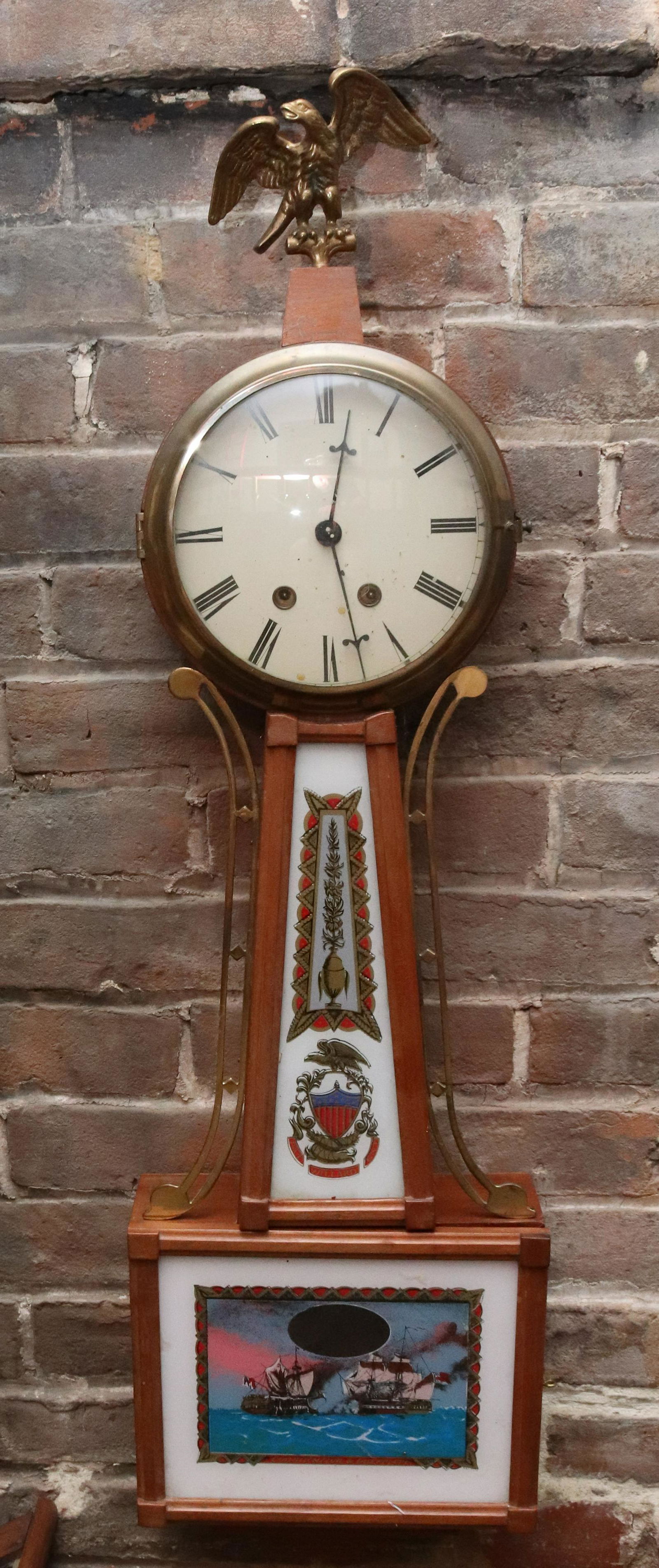 MAHOGANY BANJO CLOCK (1 of 1)
