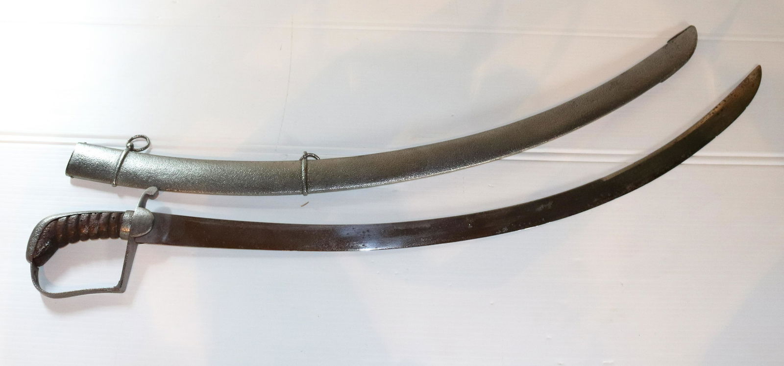 POLISHED ANTIQUE SWORD WITH SCABBARD (1 of 2)