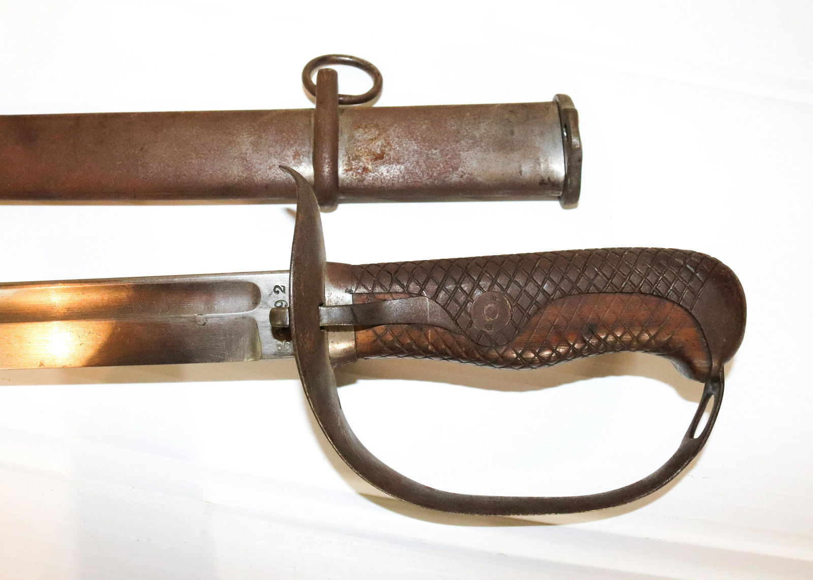 POLISHED ANTIQUE SWORD WITH SCABBARD (1 of 3)