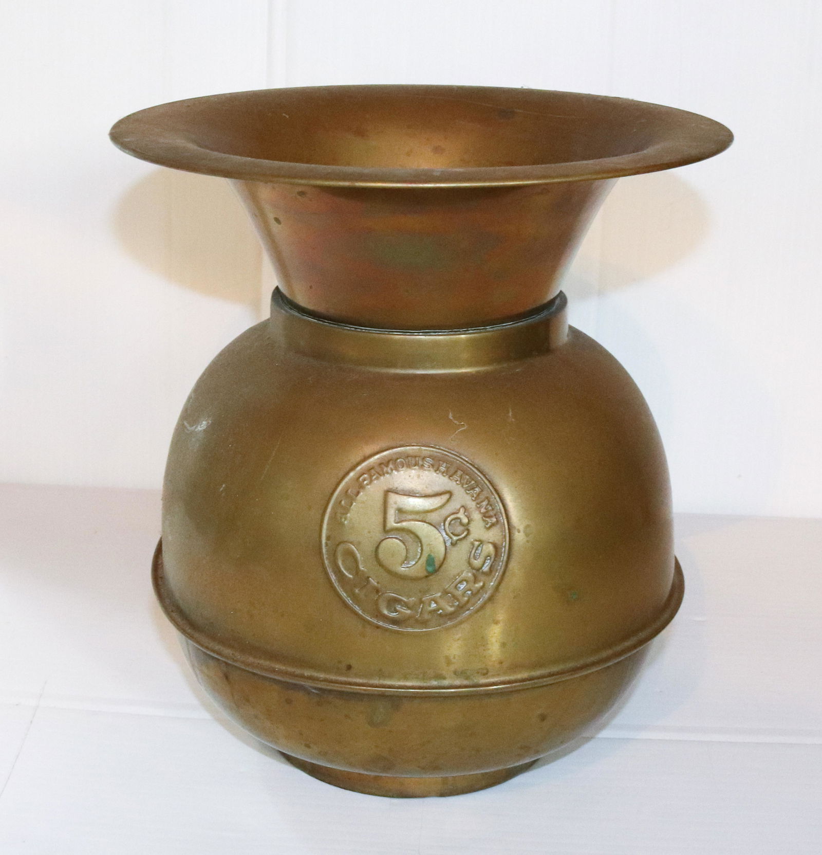 BRASS ADVERTISING SPITTOON (1 of 2)