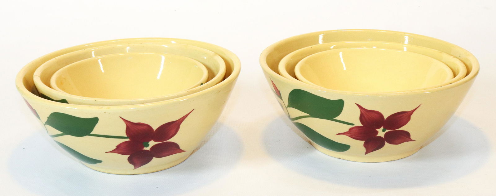 (6) WATT WARE STAR FLOWER NESTED BOWLS (1 of 6)