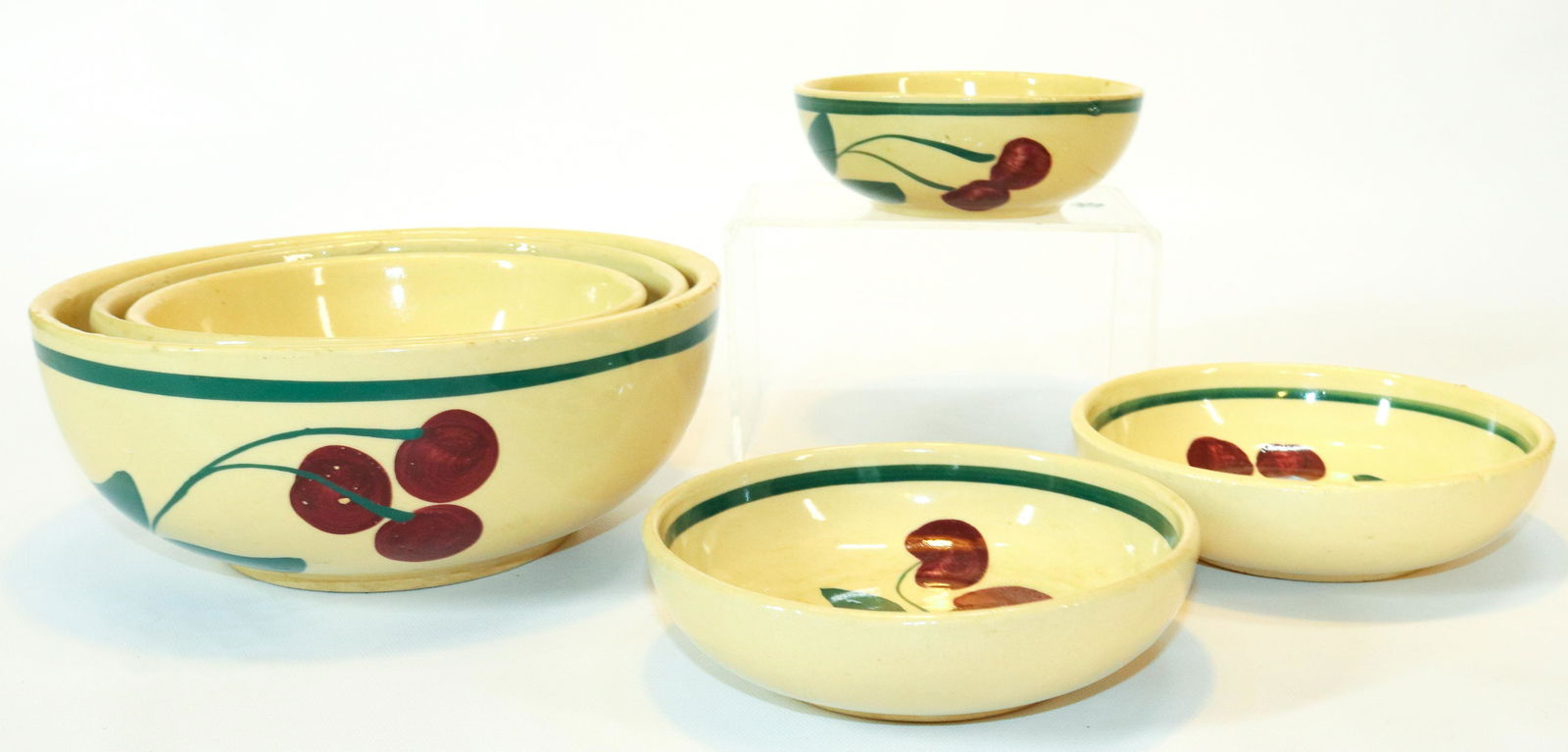 (6) WATT WARE POTTERY BOWLS AND BAKERS (1 of 4)