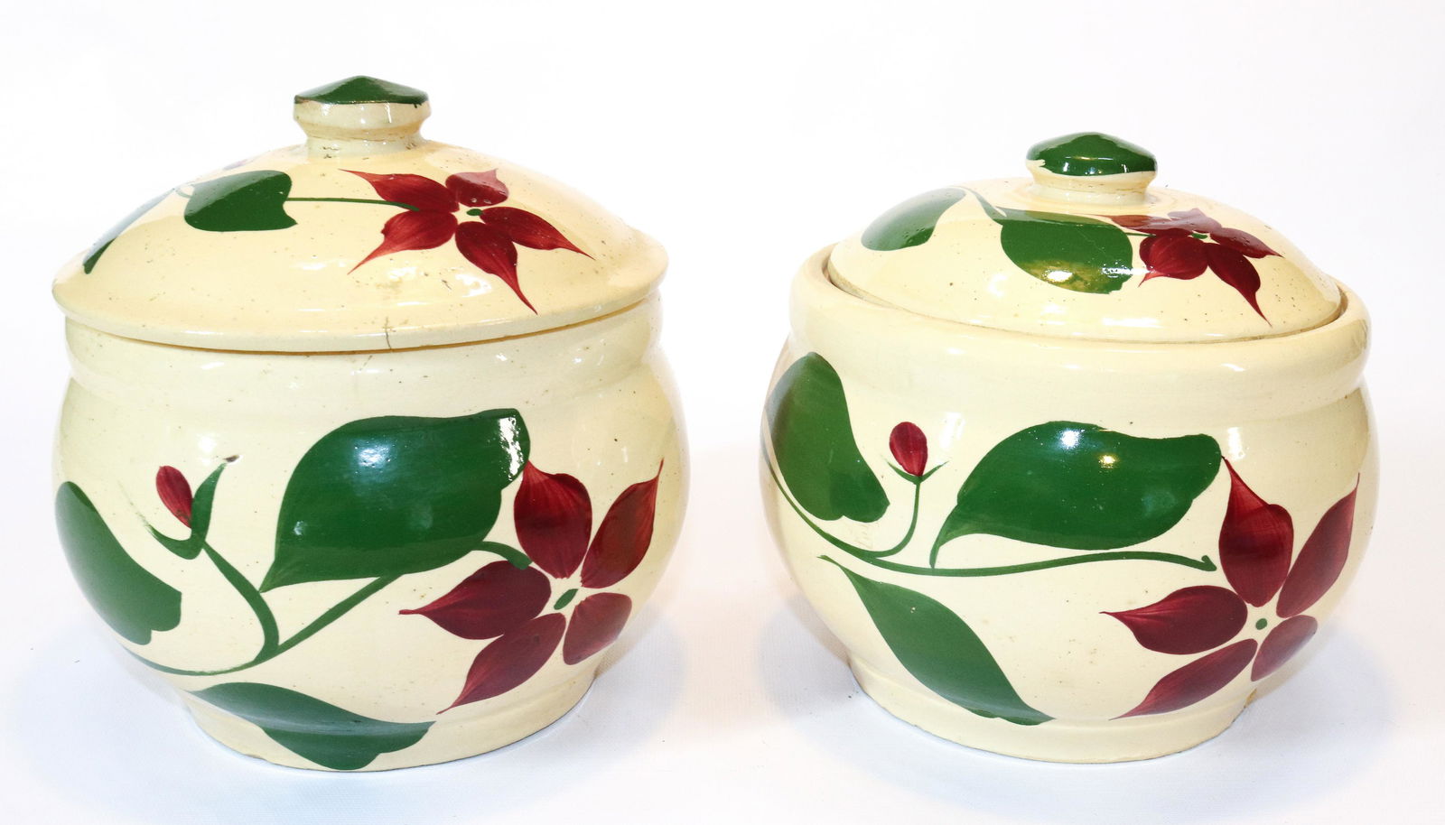 (2) WATT WARE STAR FLOWER COOKIE JARS (1 of 6)