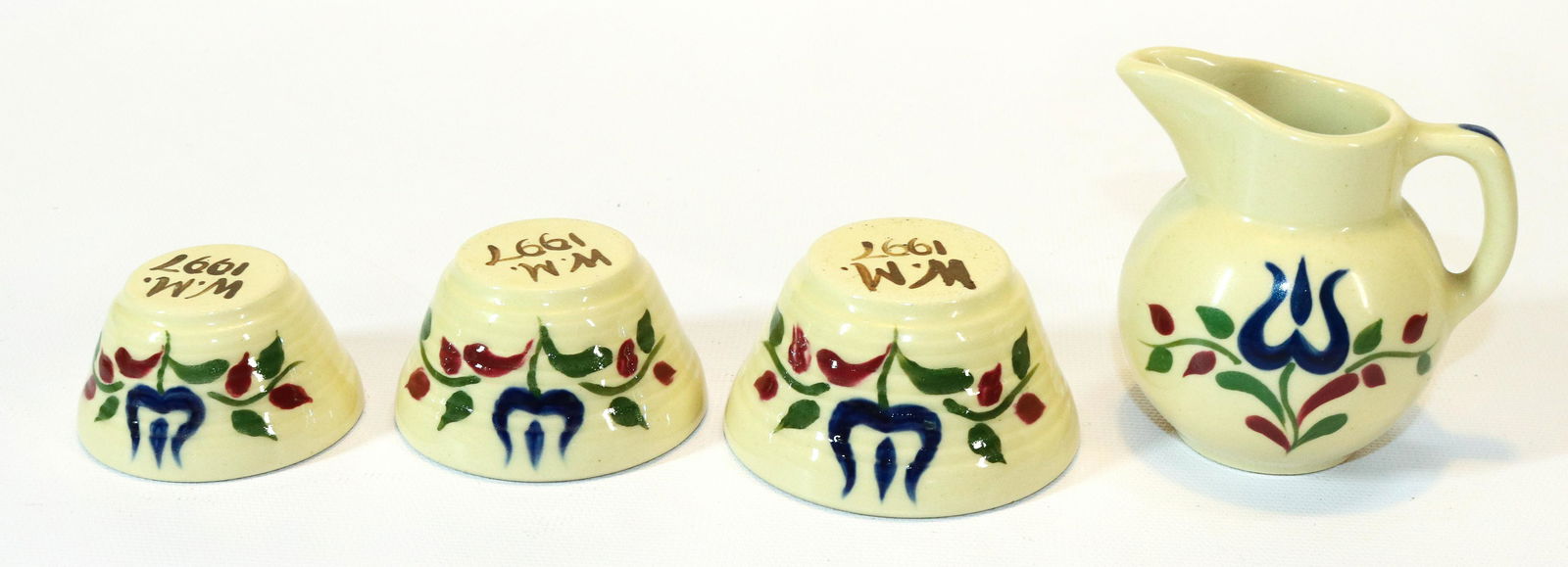(4) WATT WARE POTTERY STYLE MINIATURES (1 of 3)