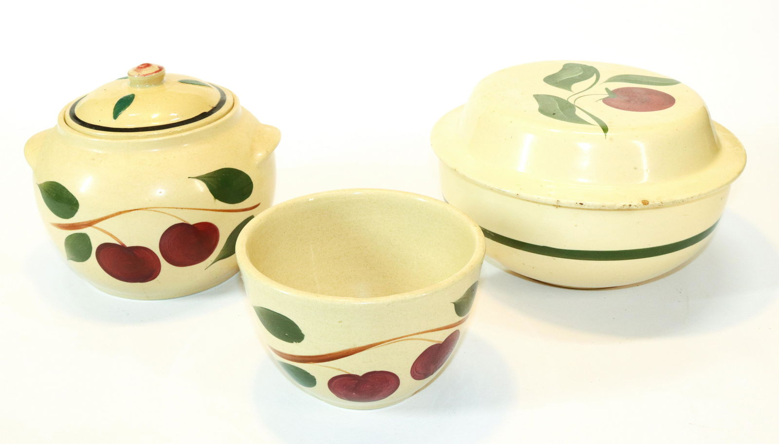 (3) WATT WARE POTTERY APPLE PIECES (1 of 5)