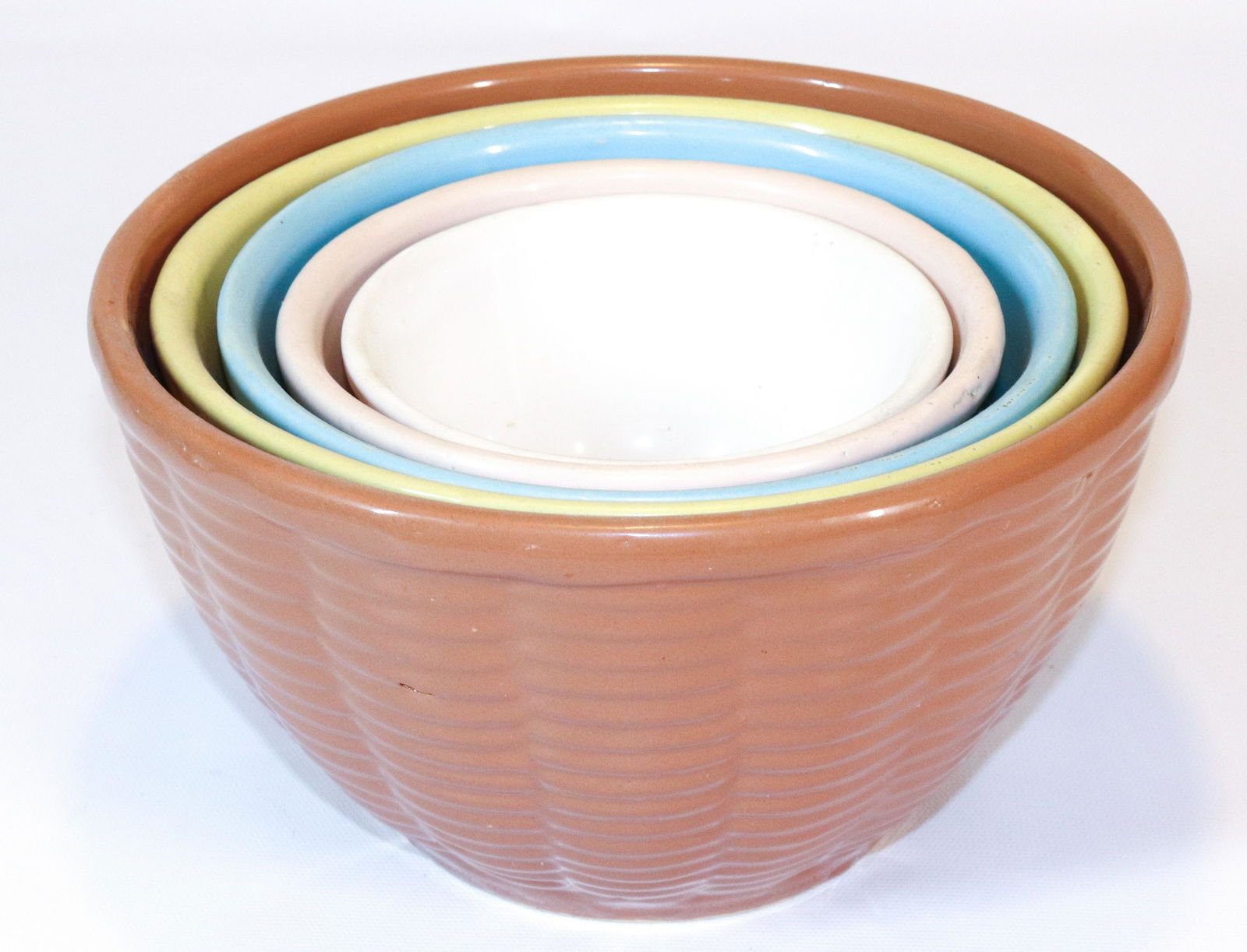 WATT WARE SET OF MIXING BOWLS (1 of 4)