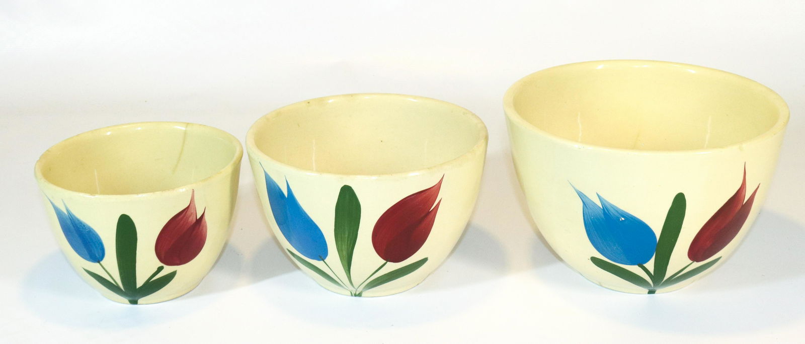 (3) WATT WARE DEEP MIXING BOWLS (1 of 7)