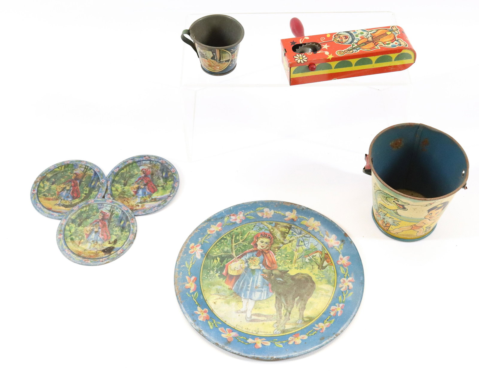 LOT OF TIN LITHO ITEMS (1 of 5)