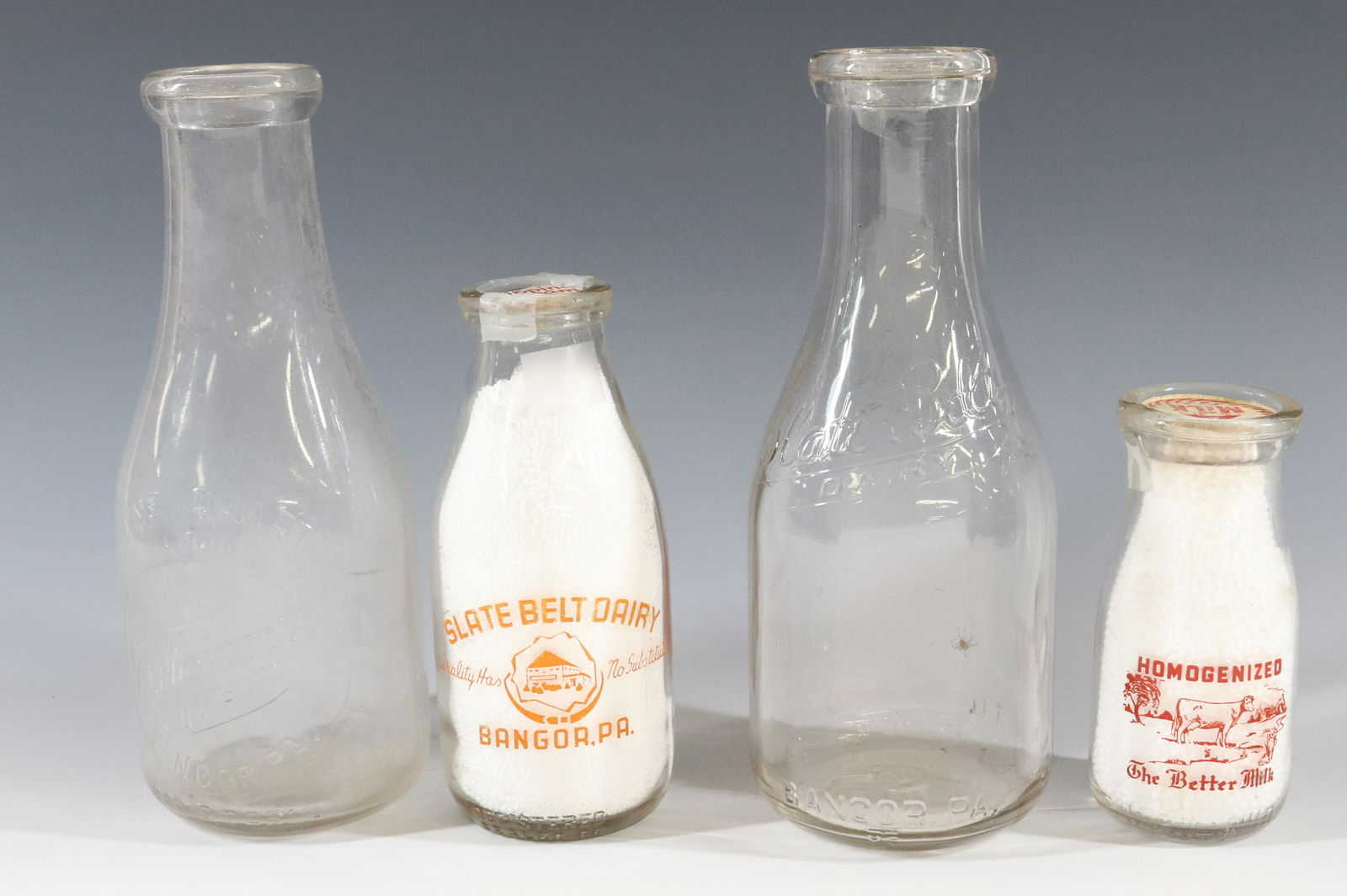 (4) BANGOR, PA MILK BOTTLES (1 of 3)