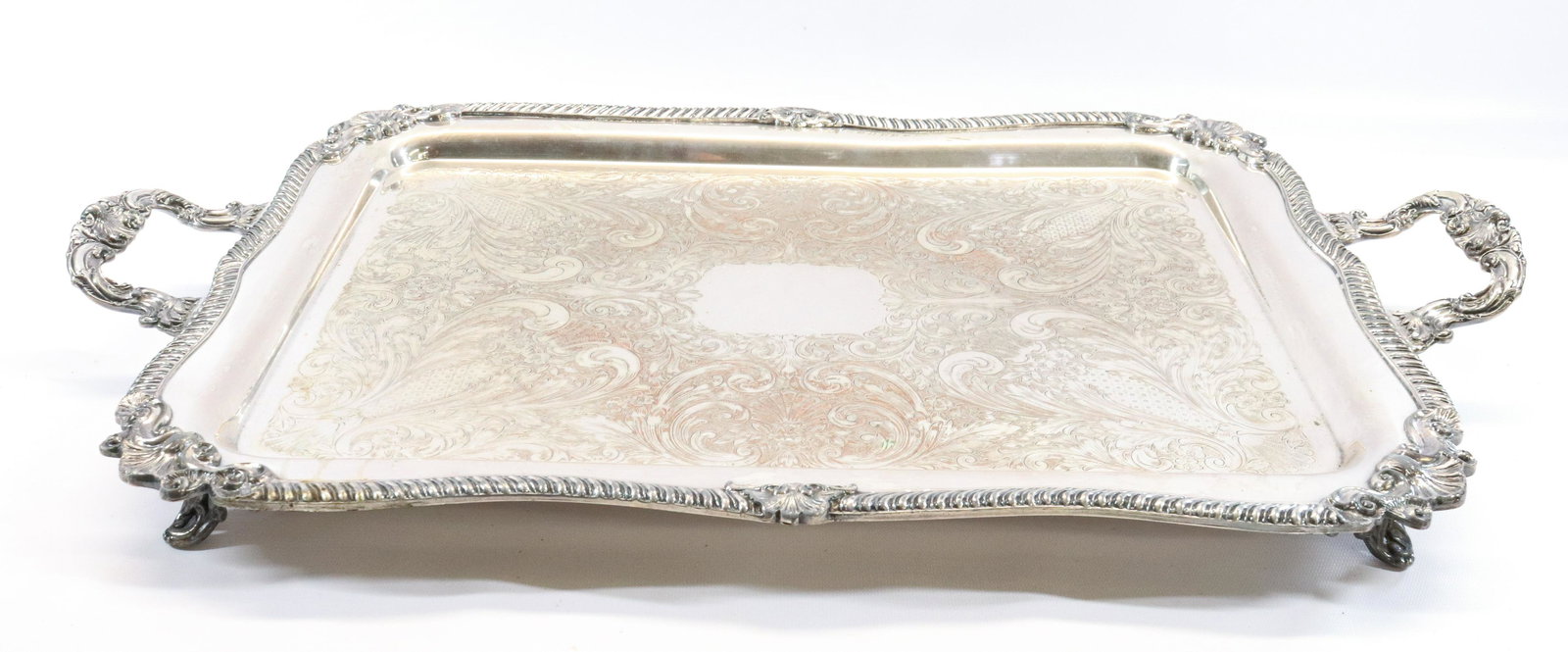 LARGE SILVERPLATE TRAY (1 of 4)