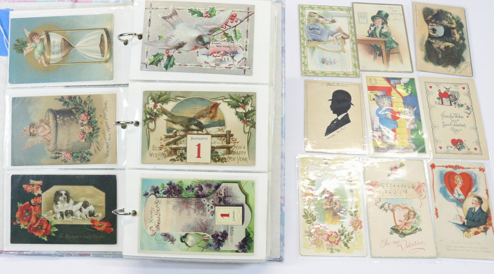 VINTAGE POSTCARD ALBUM (1 of 9)