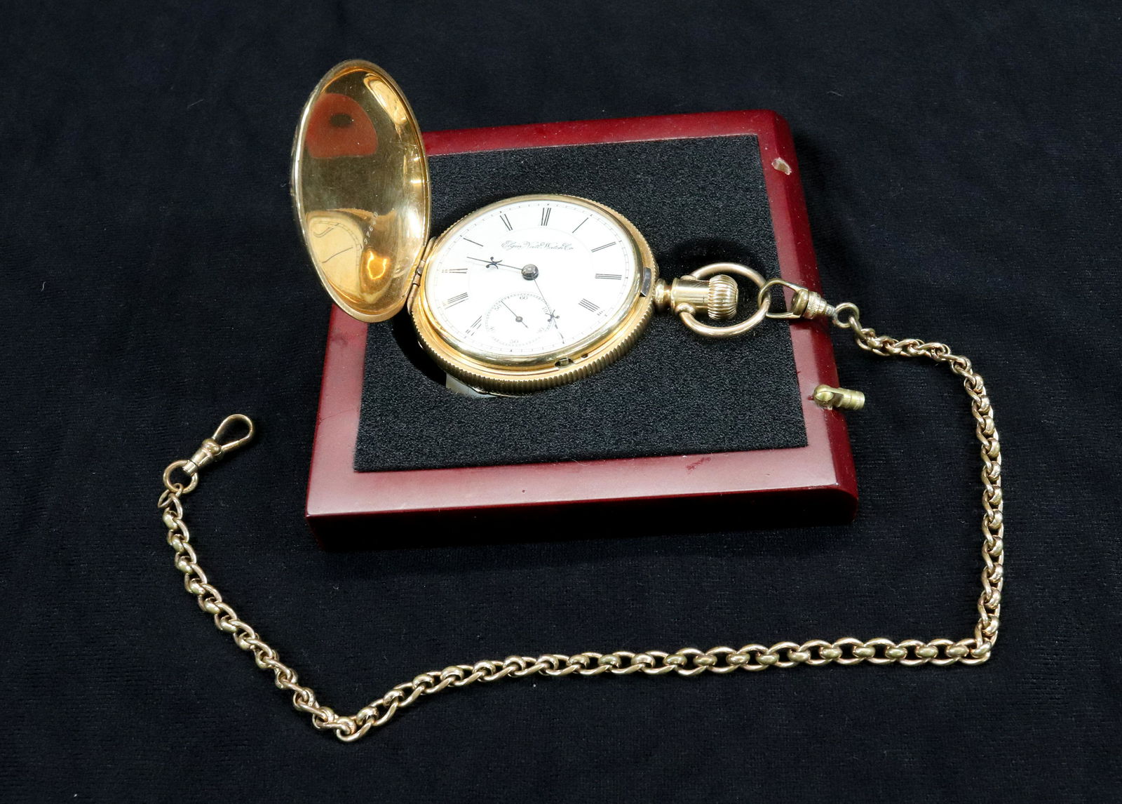 ELGIN HUNTER CASE  POCKET WATCH (1 of 4)