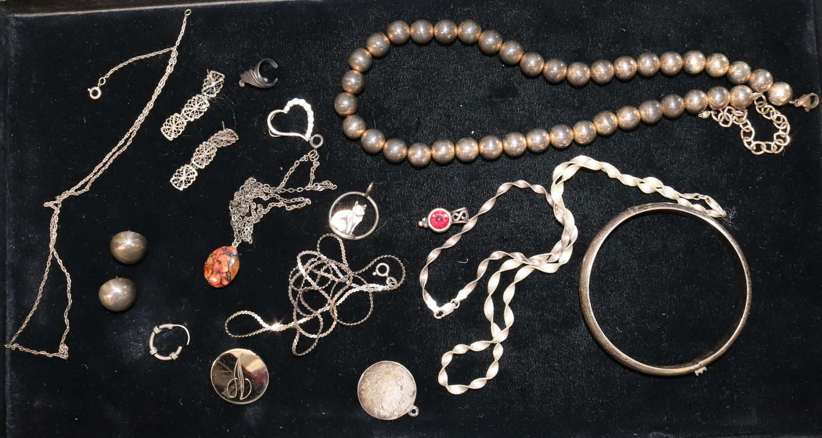 STERLING SILVER JEWELRY GROUPING (1 of 3)