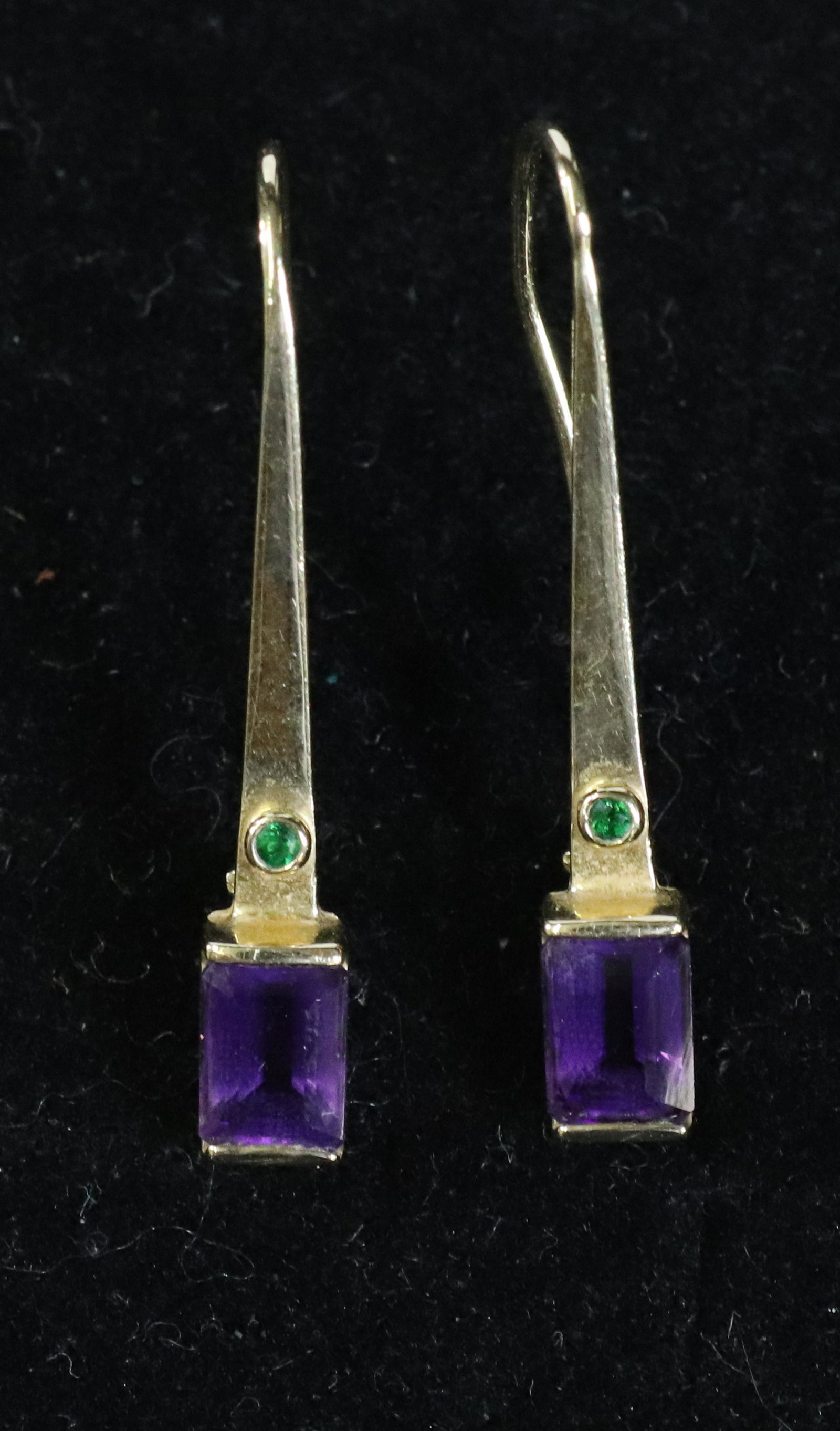 14K AMETHYST EARRINGS (1 of 2)