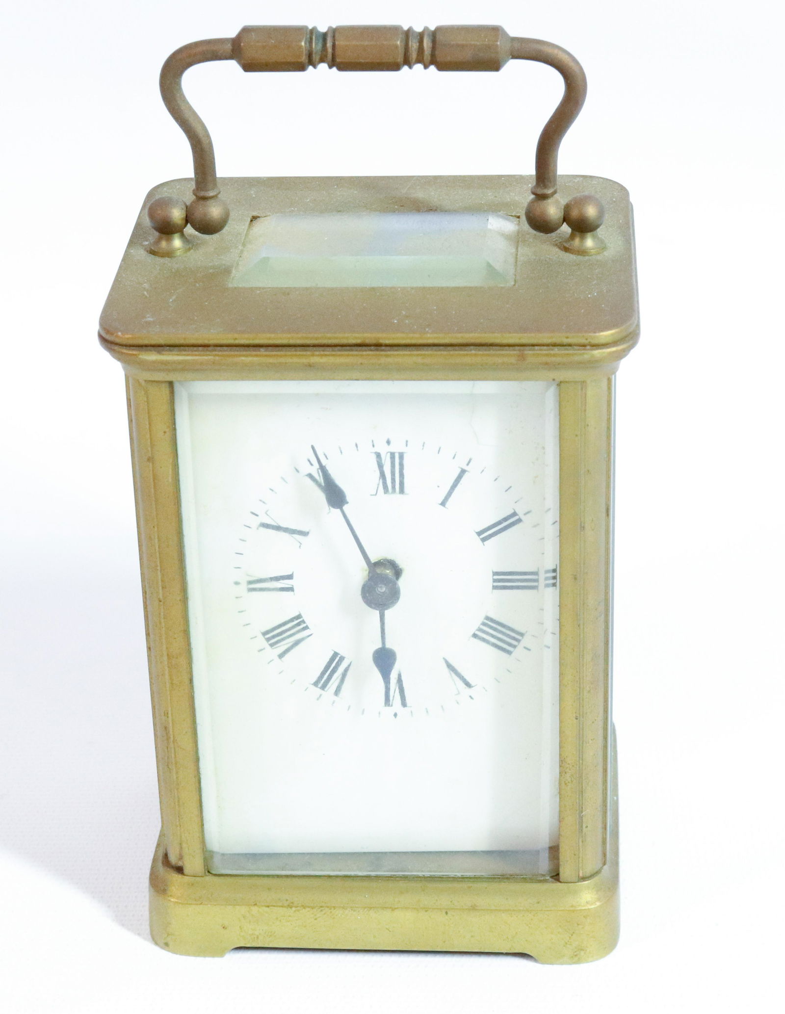 BRASS CARRIAGE TRAVEL CLOCK (1 of 5)