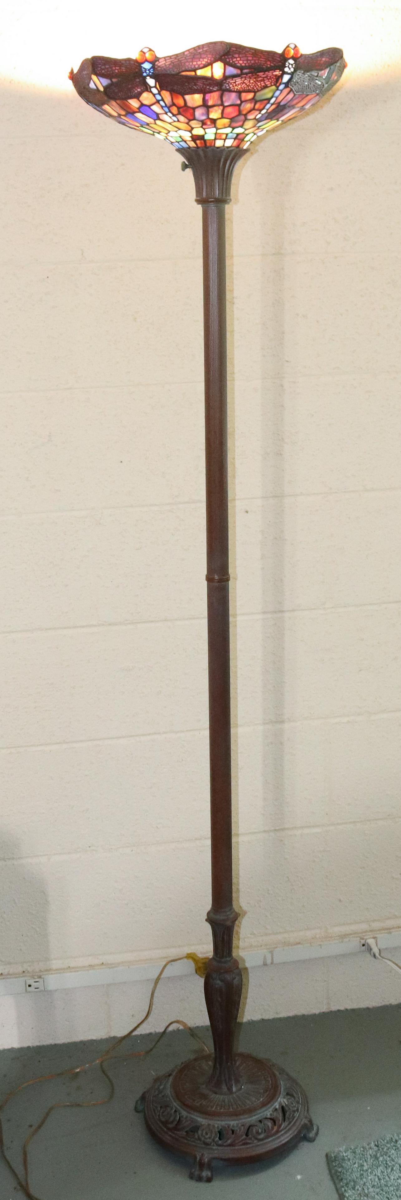 CONTEMPORARY STAINED GLASS FLOOR LAMP (1 of 3)