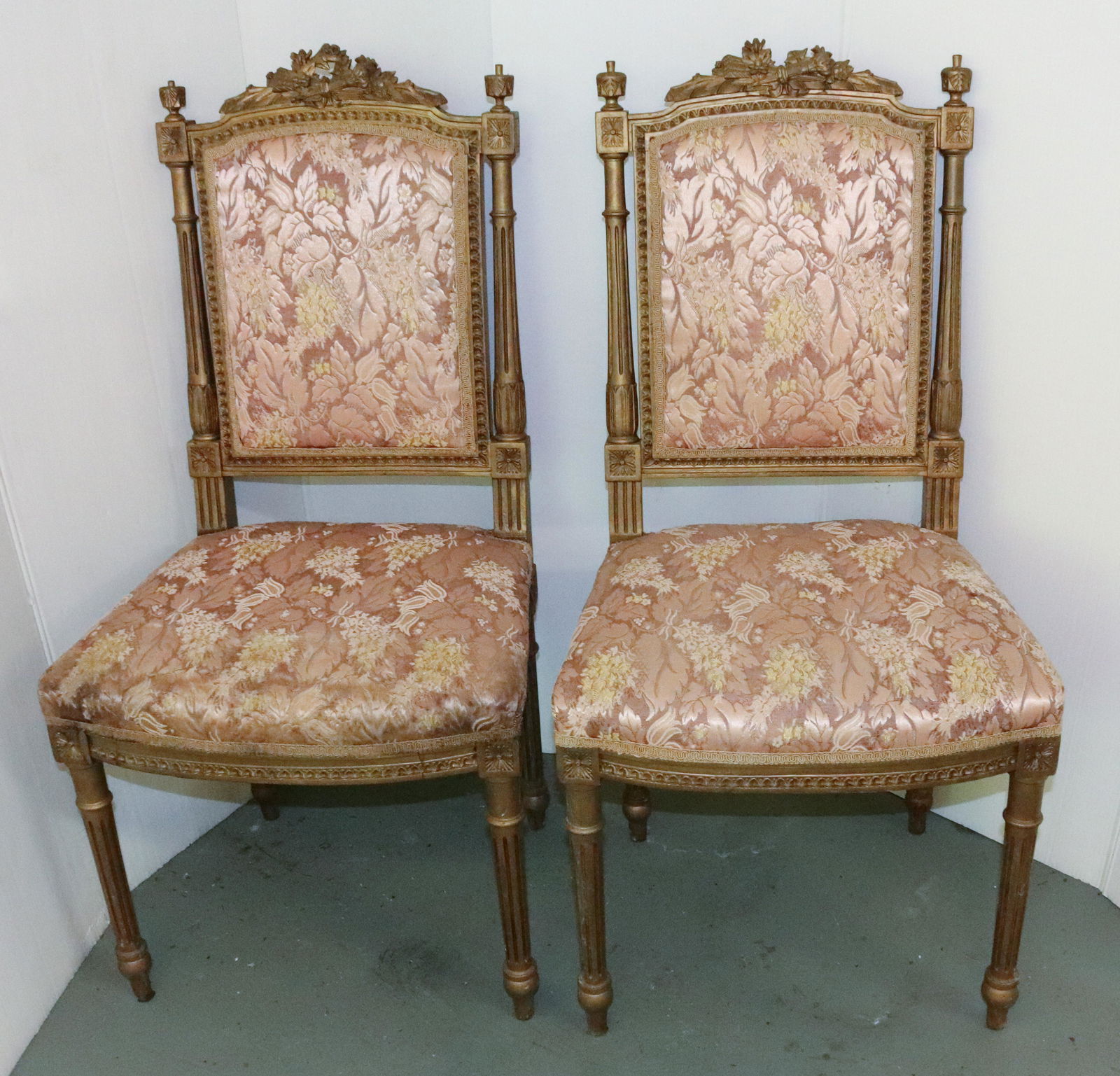 PAIR OF UPHOLSTERED SIDE CHAIRS (1 of 4)
