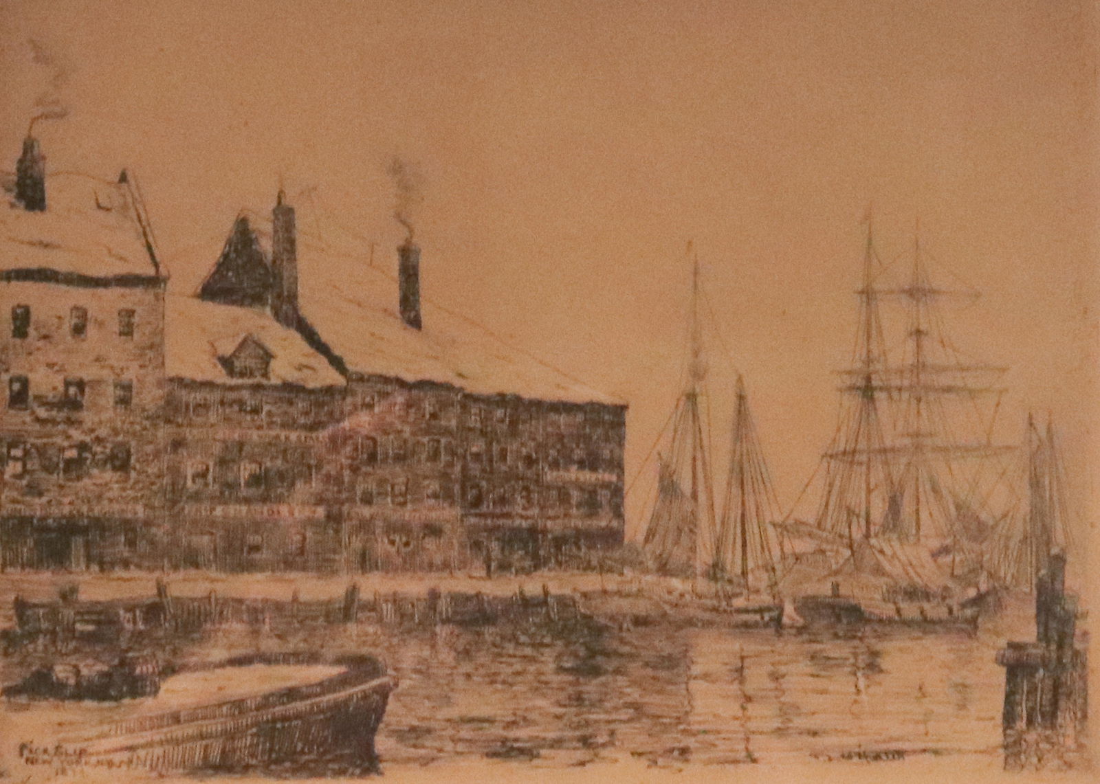 FREDERICK HUNTER (1858-1943) FRAMED ETCHING (1 of 4)