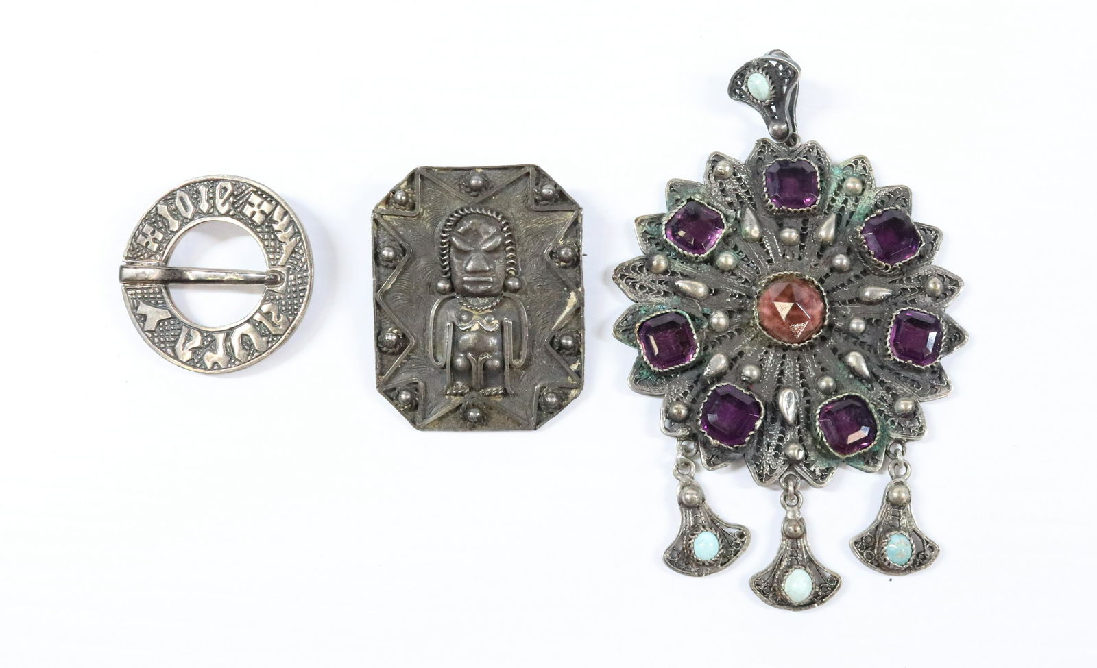 SILVER JEWELRY GROUPING (1 of 2)