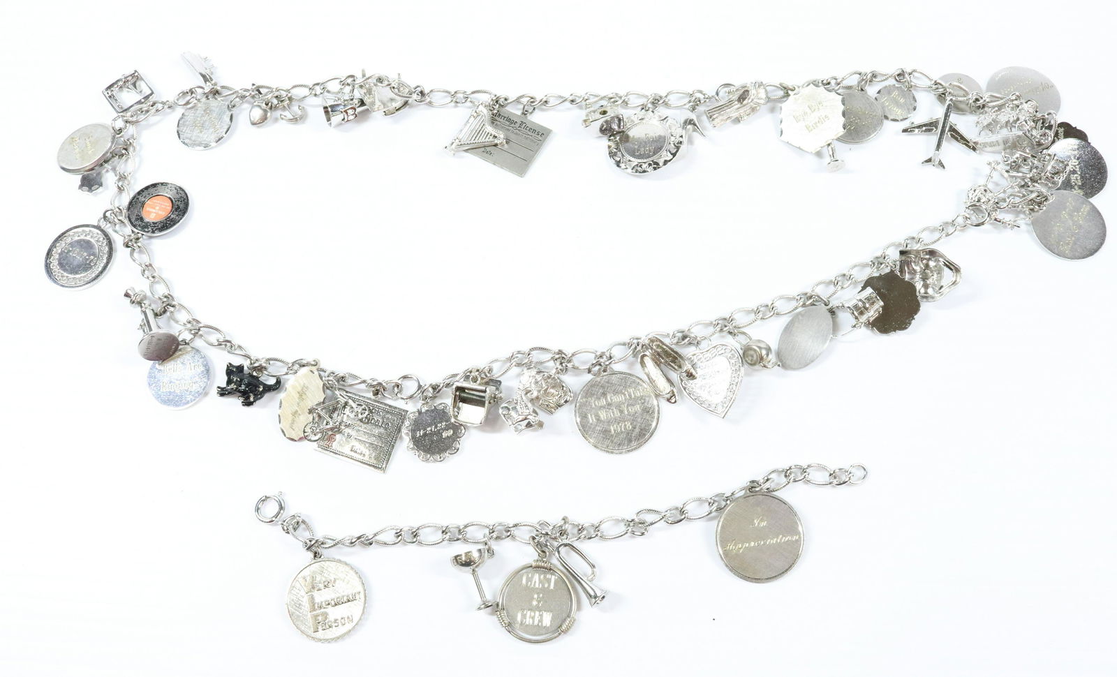 SILVER CHARM NECKLACE BRACELET (1 of 5)