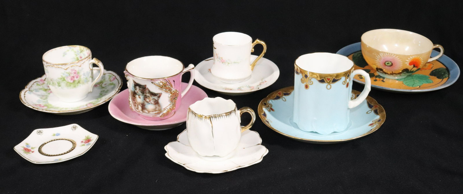 CUPS AND SAUCERS: GERMAN AND OTHERS TERMS: THIS IS AN ON-SITE ONLINE ONLY AUCTION. THE SALE ADDRESS IS 718 STOKES MILL RD. EAST STROUDSBURG, PA 18302. THIS IS THE ESTATE OF CANDACE BRIGGS. THERE WILL BE 2 PARTS TO THIS