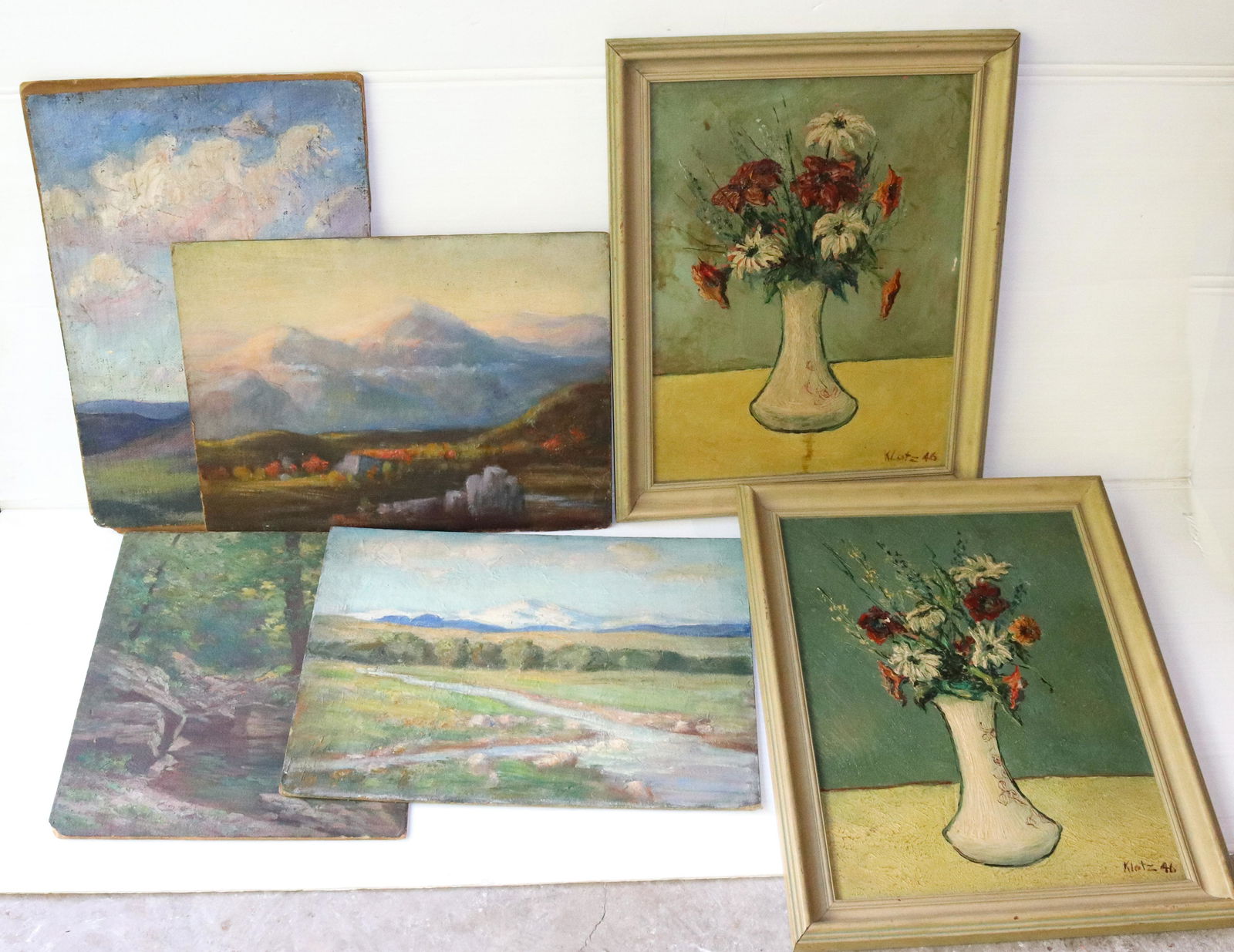 GROUP OF OLD PAINTINGS (1 of 3)