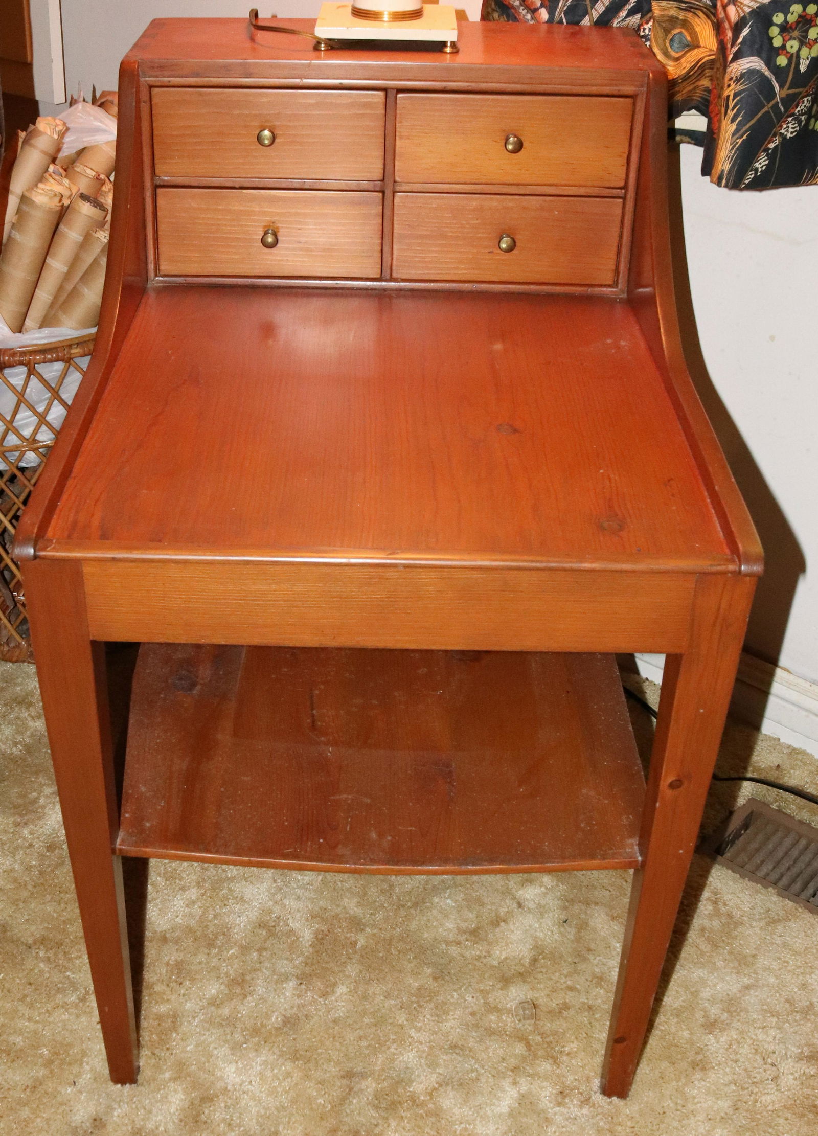 CUSTOM PINE END TABLE (1 of 3)