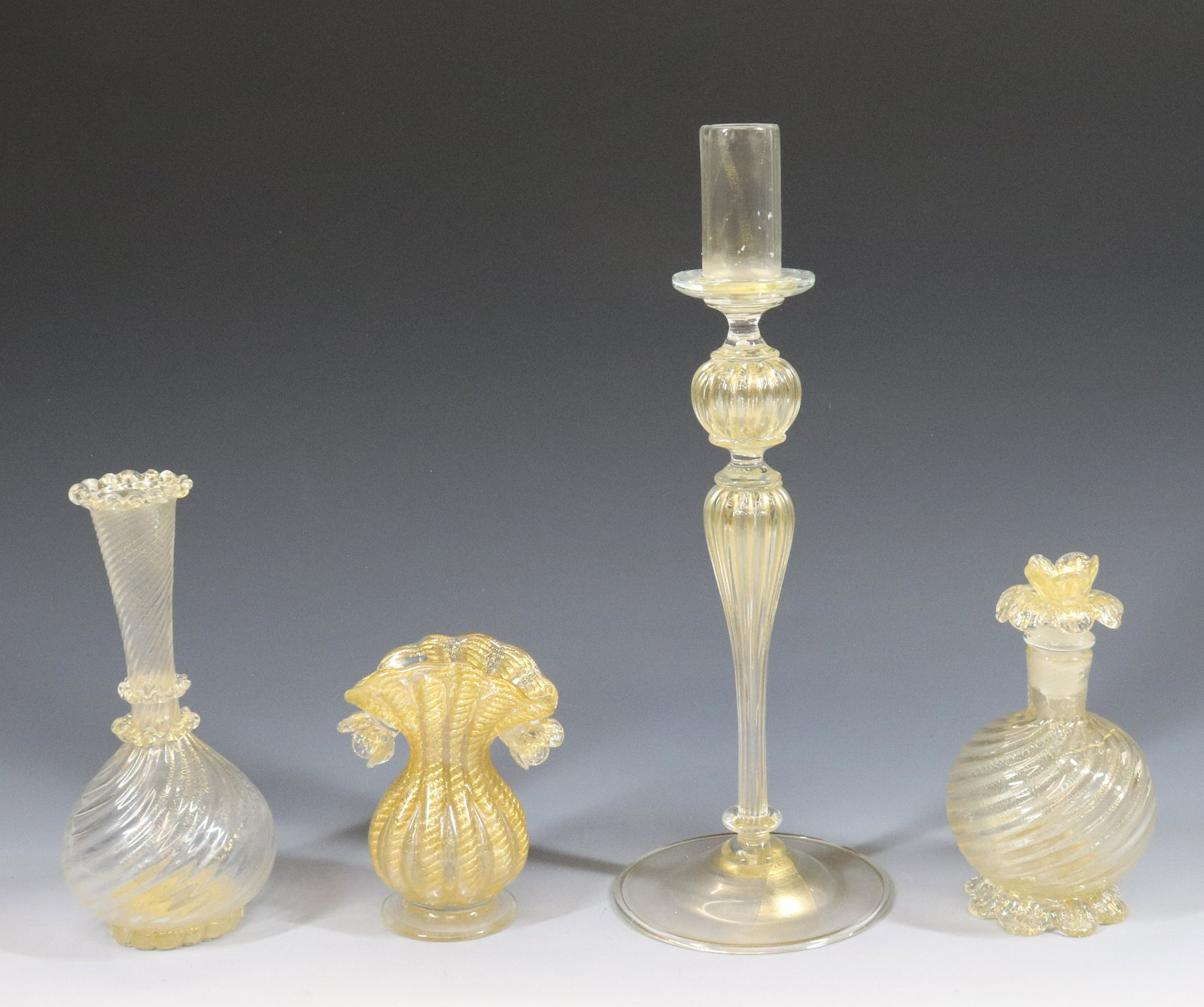 (4) VENETIAN GLASS ITEMS (1 of 6)