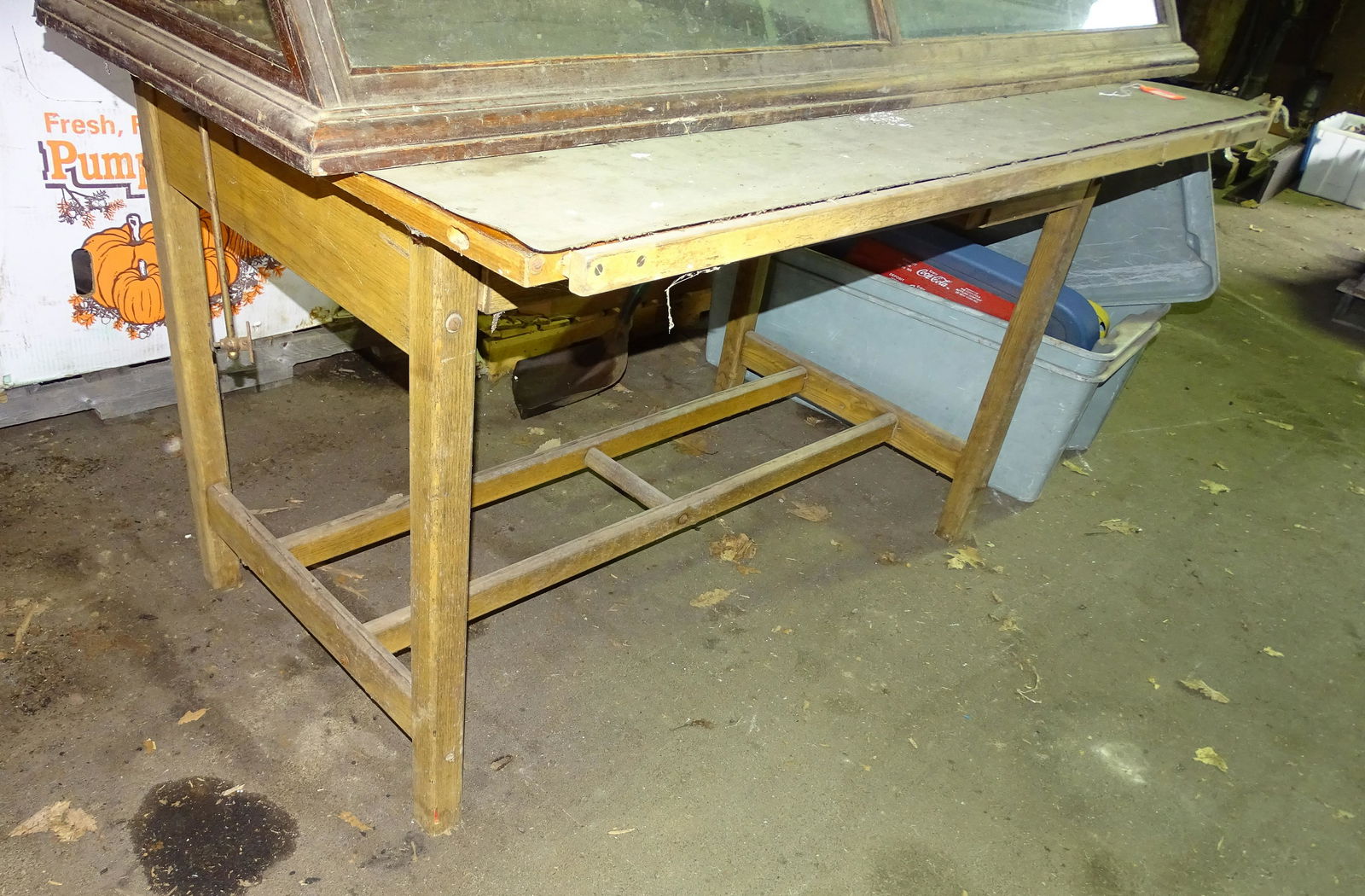 WOODEN DRAFTING TABLE (1 of 3)