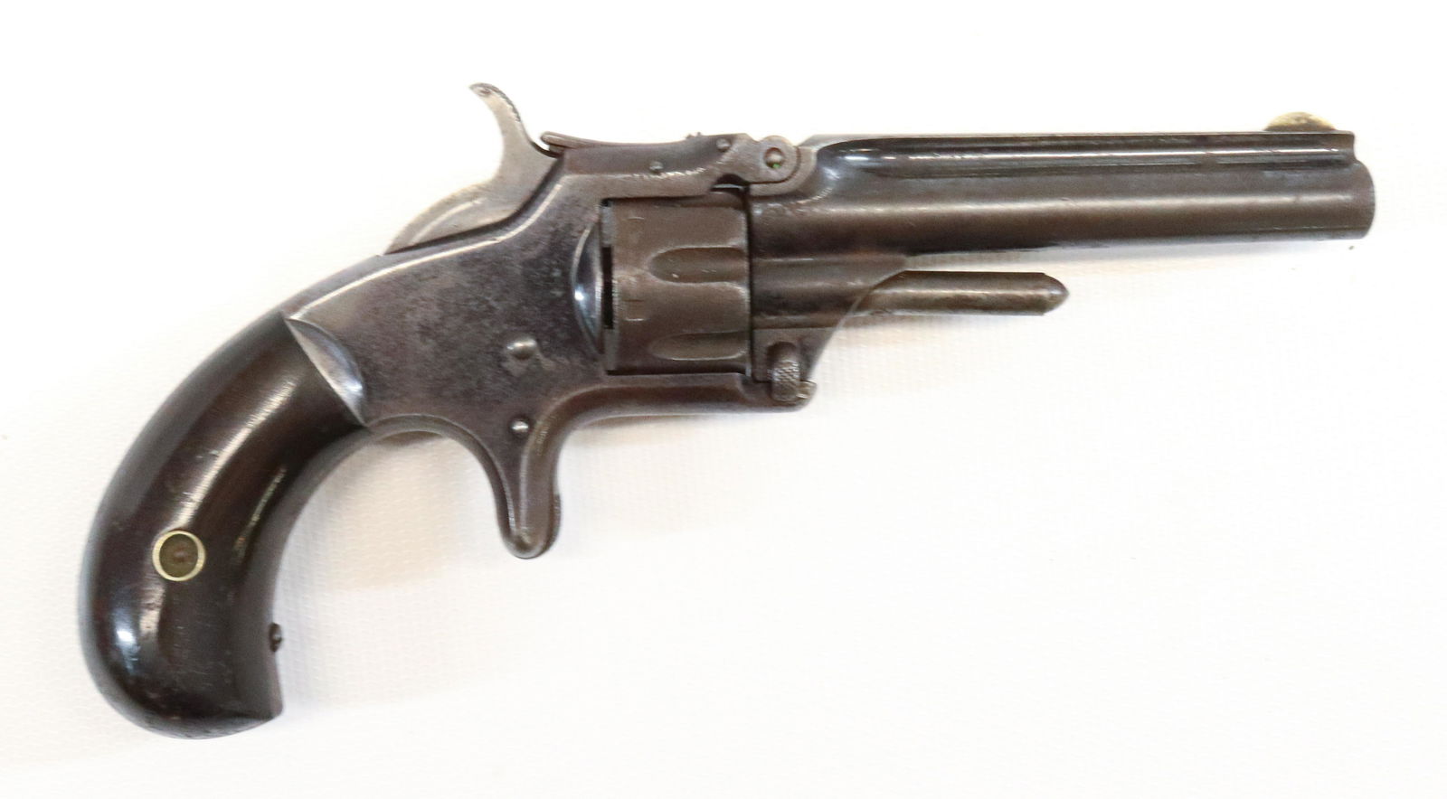 SMITH AND WESSON MODEL 1 THIRD ISSUE REVOLVER: .22CAL, 7 SHOT, SERIAL# 53XXX - 1860 PATENT DATE - 7" L