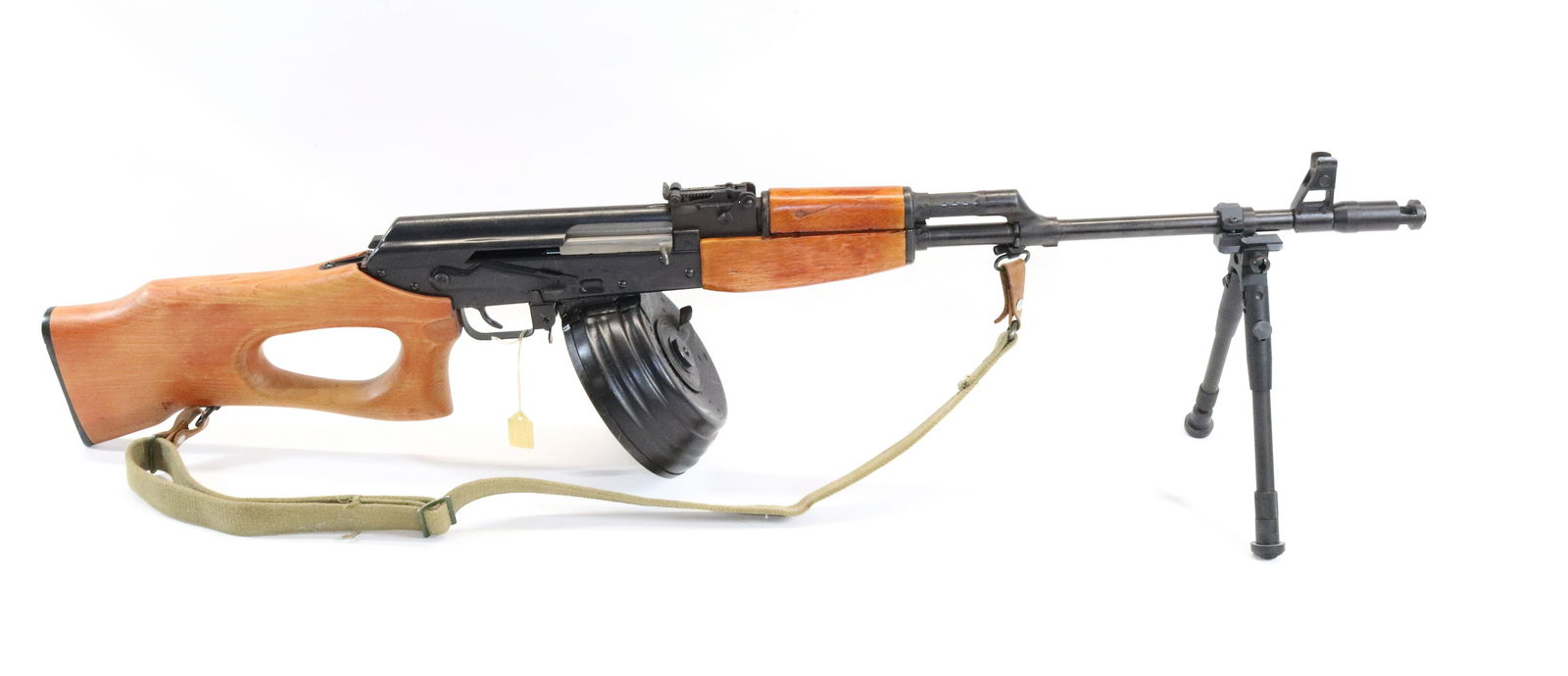 NH M91 MADE BY NORINCO RIFLE: 7.62 X39, SERIAL# 9309137 - WITH DRUM MAGAZINE, SLING, AND BIPOD Registration: THIS GUN REQUIRES REGISTRATION