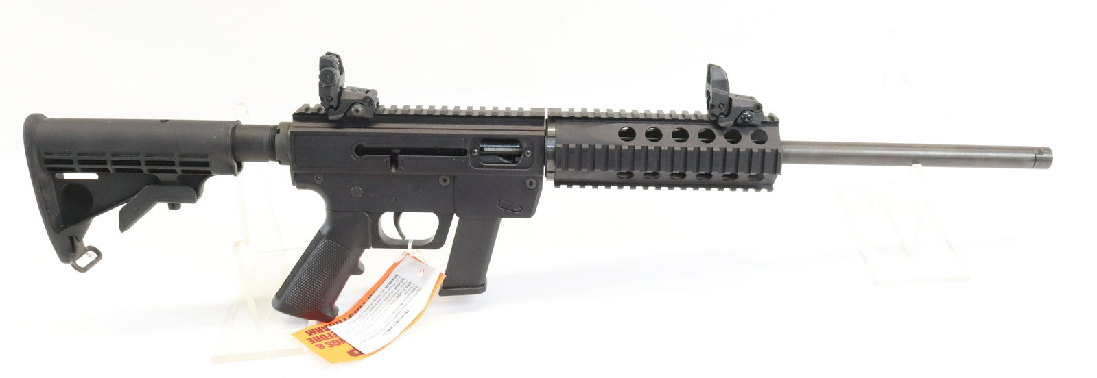 JUST RIGHT JR. CARBINE: 9MM SPORT RIFLE, SERIAL# JRCV043238 - LIKE NEW POSSIBLY UNFIRED - ADJUSTABLE STOCK Registration: THIS GUN REQUIRES REGISTRATION