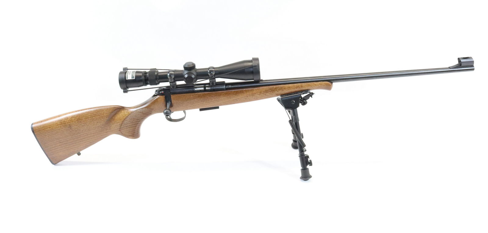 CZ MODEL 455 BOLT ACTION RIFLE: 17HMR, SERIAL# C177329 - WITH CLIP AND NIKON SCOPE - BIPOD Registration: THIS GUN REQUIRES REGISTRATION