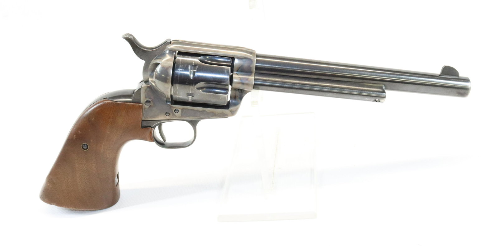 COLT SINGLE ACTION ARMY REVOLVER: .38 SPECIAL, SERIAL# 23301SA - LAST PATENT DATE IS JAN, 19, 75 - 7 1/4" BARREL Registration: THIS GUN REQUIRES REGISTRATION