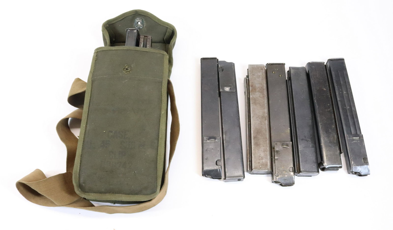 LOT OF GREASE GUN CLIPS: 17 GREASE GUN CLIPS