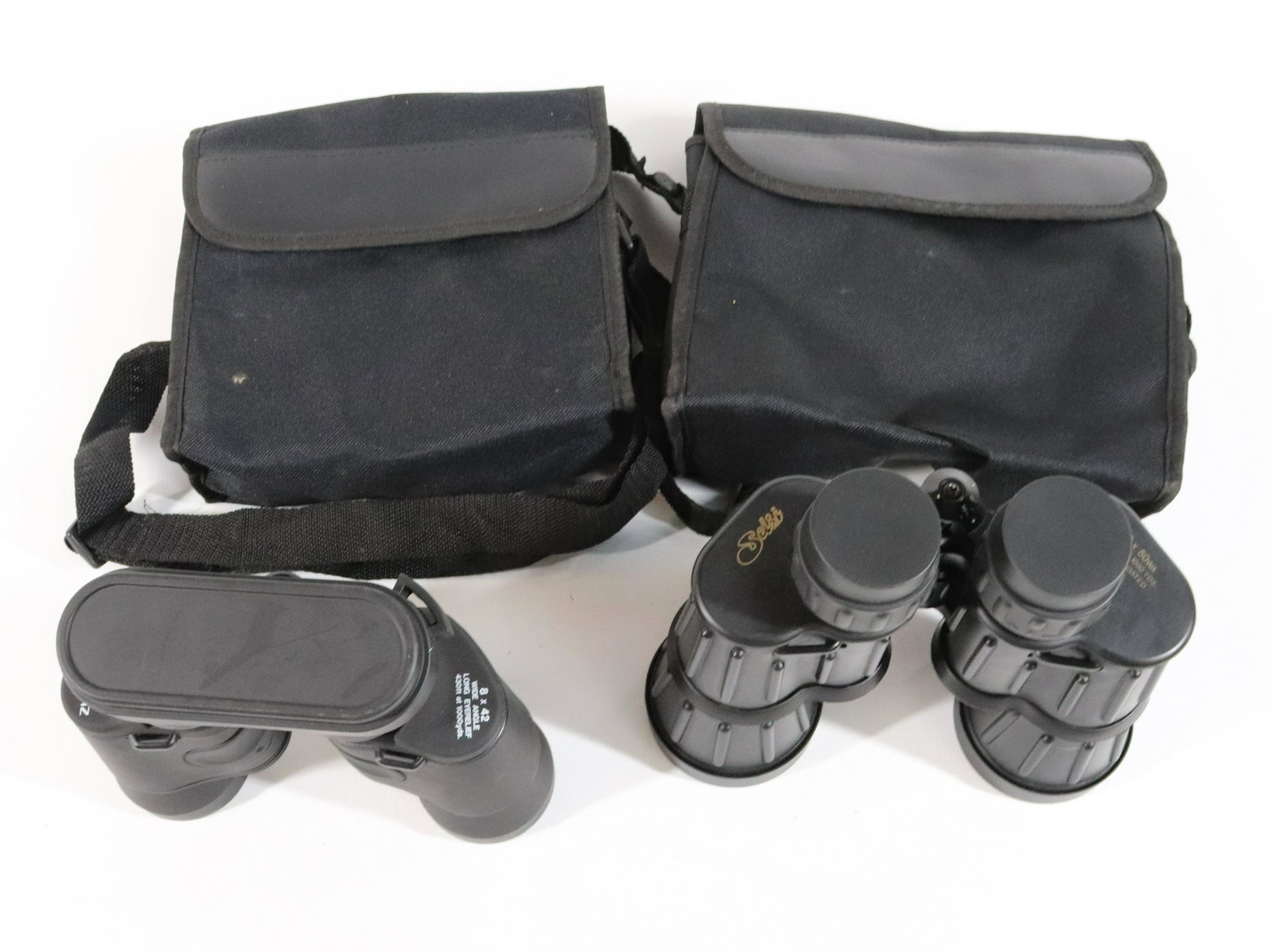PR. OF BINOCULARS: (2) INCLUDING - SELSI 10X50WA AND ZHUMELL 8X42