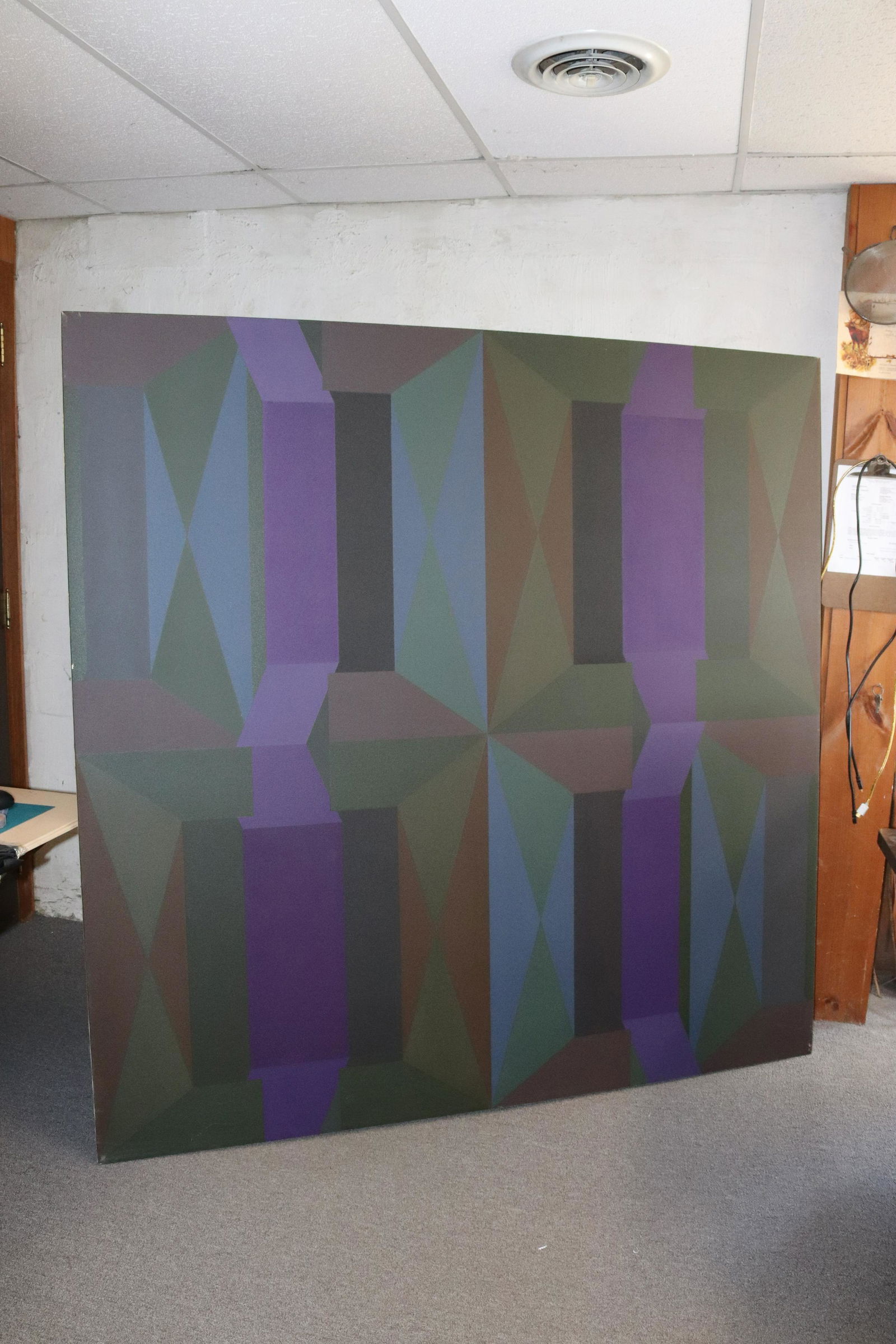 GEORGE MUELLER (1929-2021) AMERICAN, ABSTRACT ACRYLIC ON CANVAS (1 of 4)