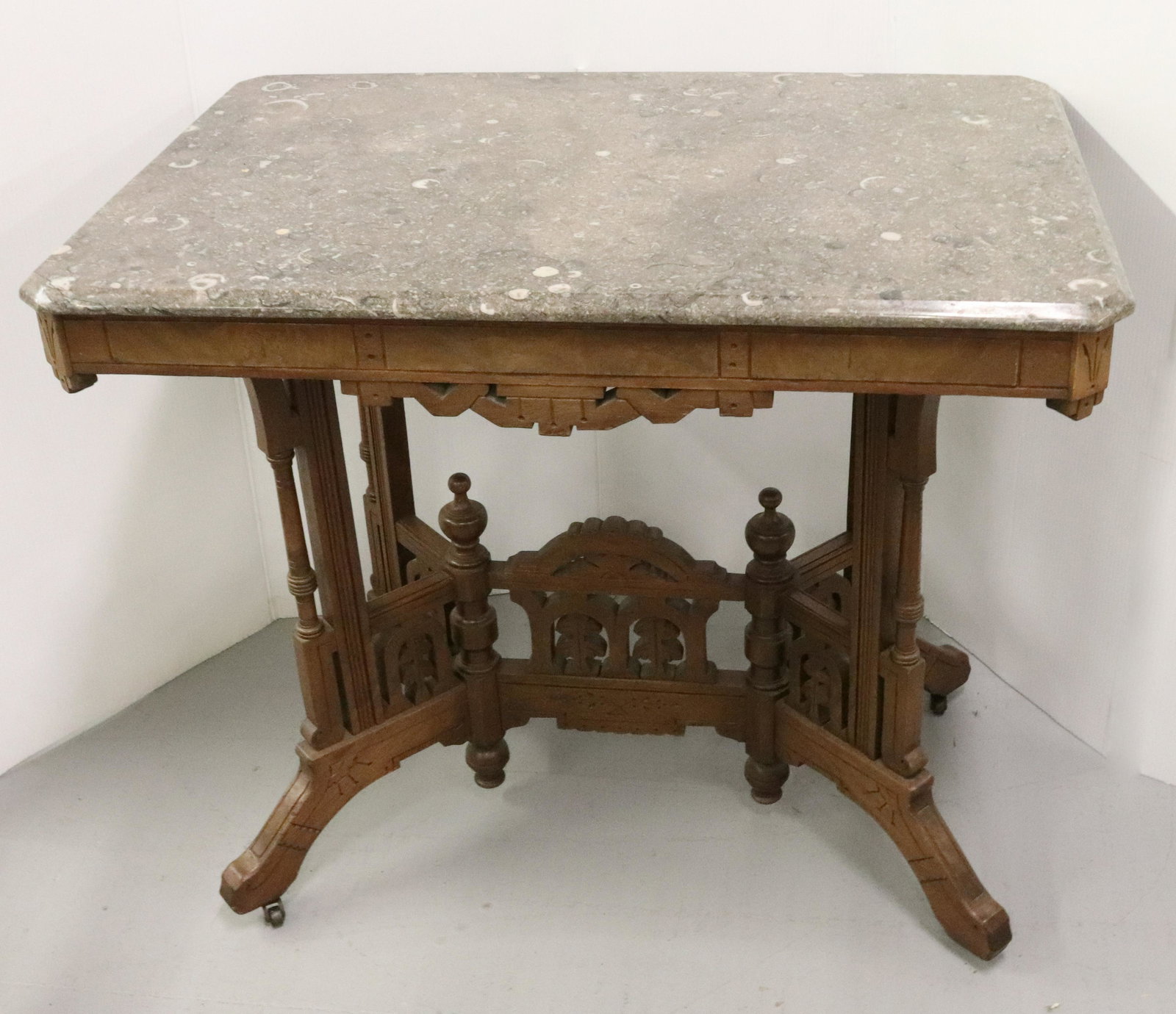 EASTLAKE MARBLE CENTER TABLE (1 of 4)