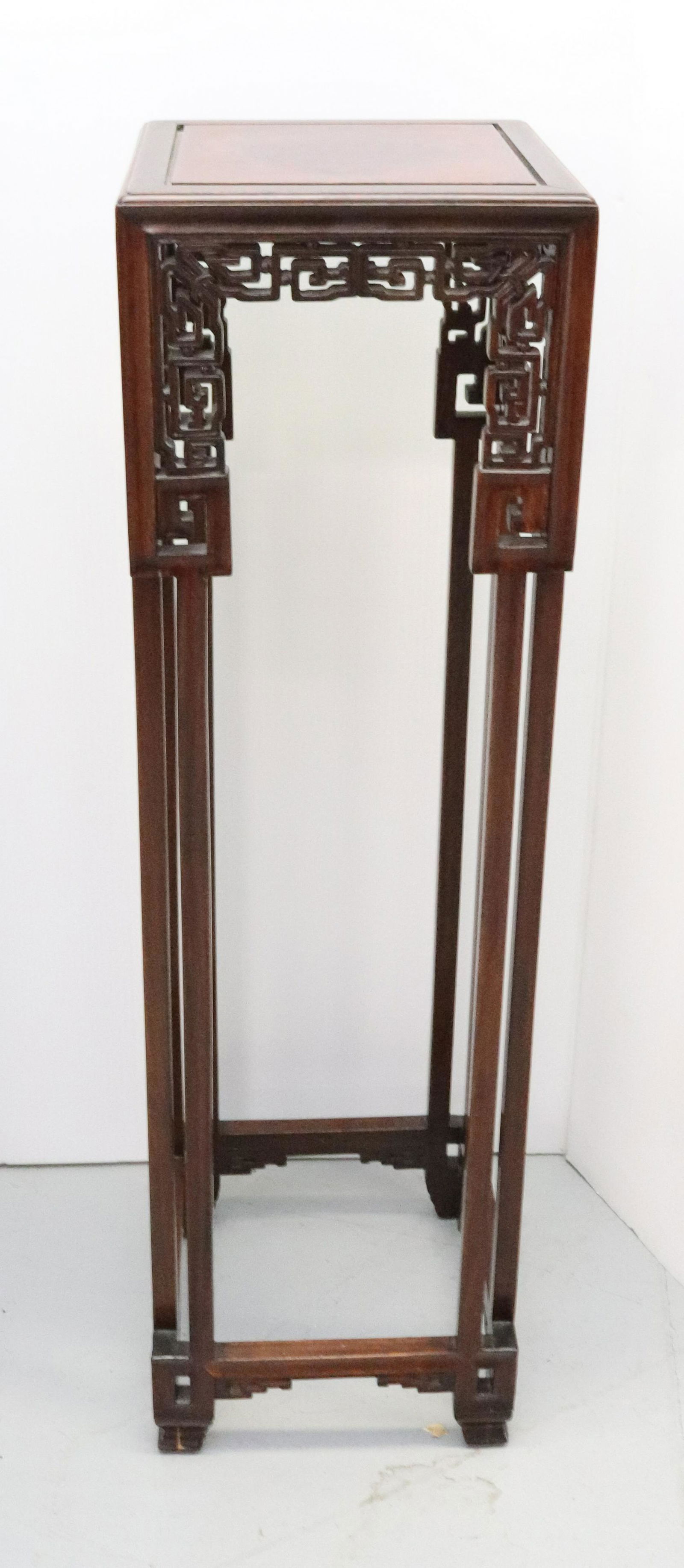 CHINESE CARVED TALL STAND (1 of 3)