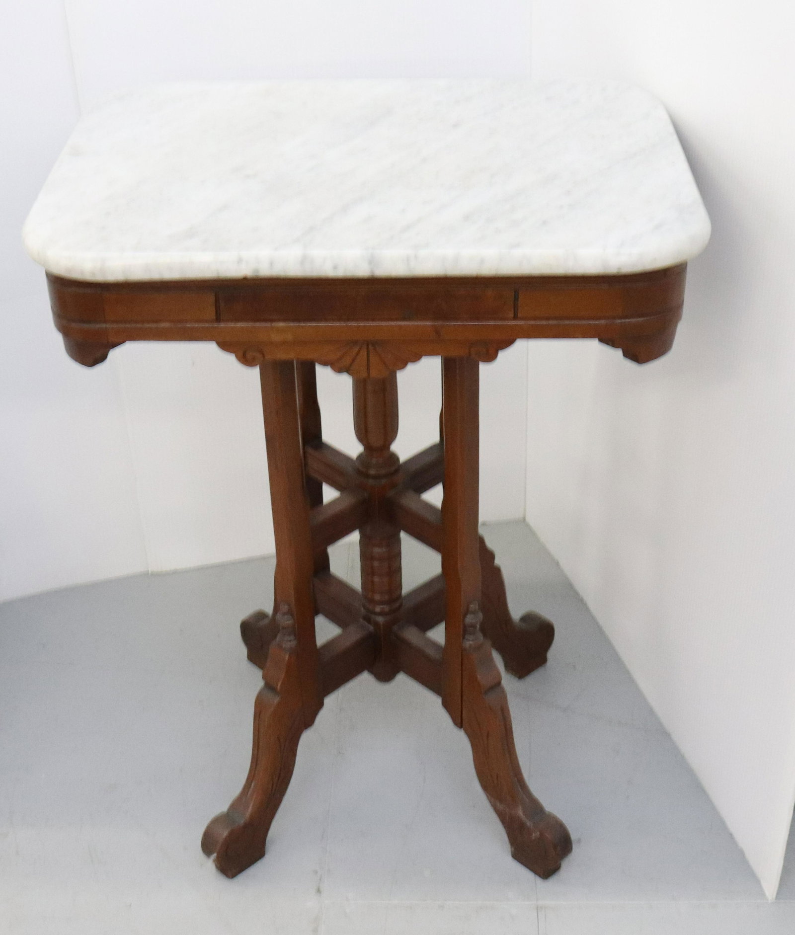 MARBLE TOP TABLE (1 of 3)