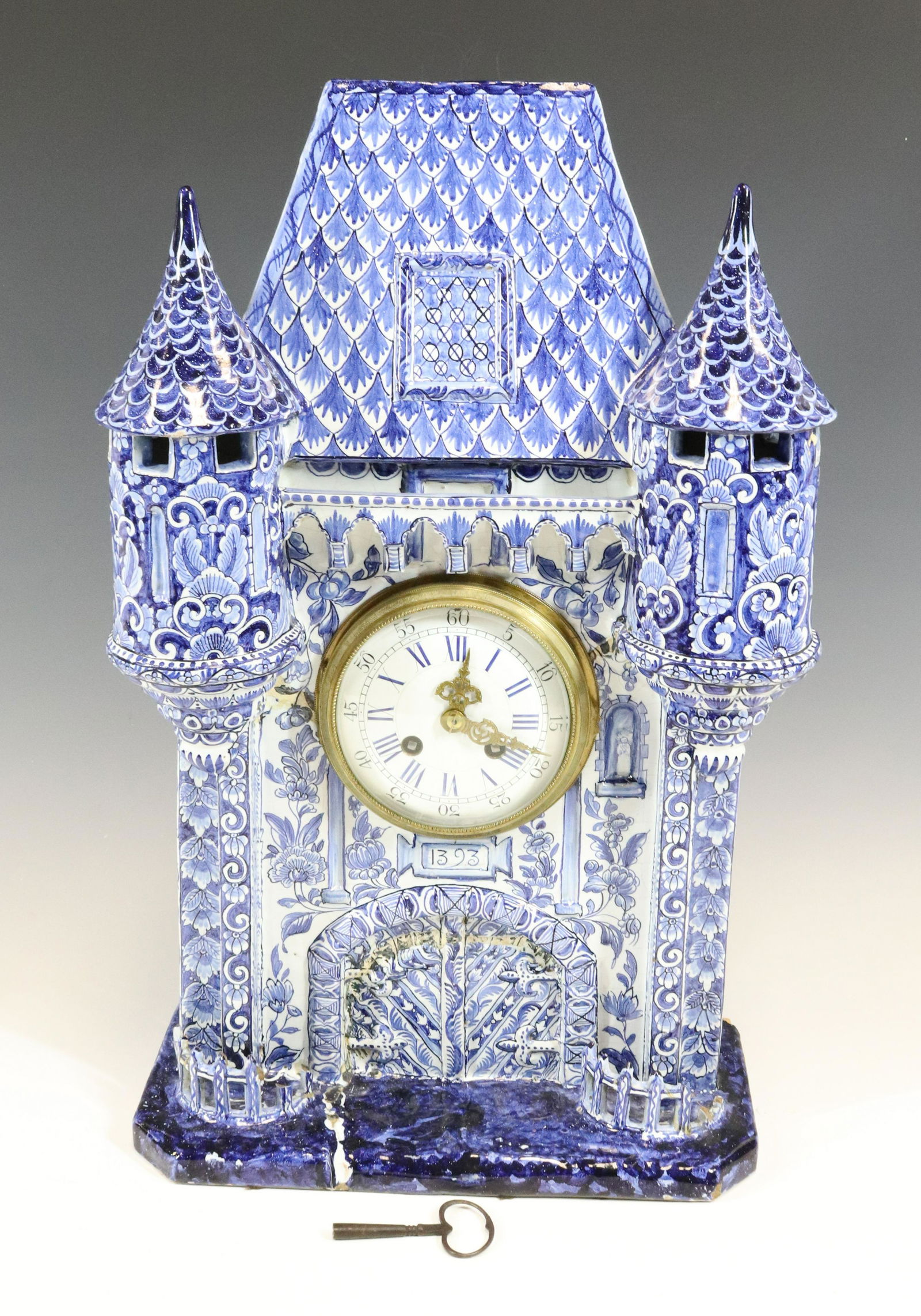 EARLY DELFT CLOCK (1 of 6)