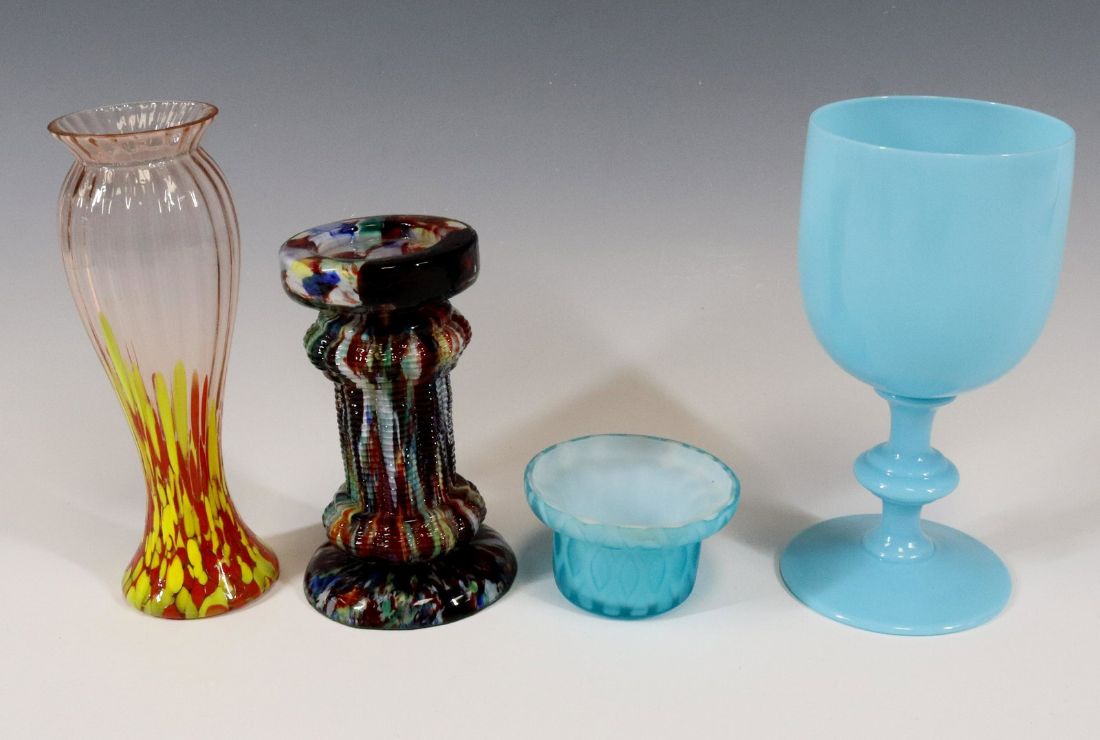 (4) ART GLASS ITEMS (1 of 3)